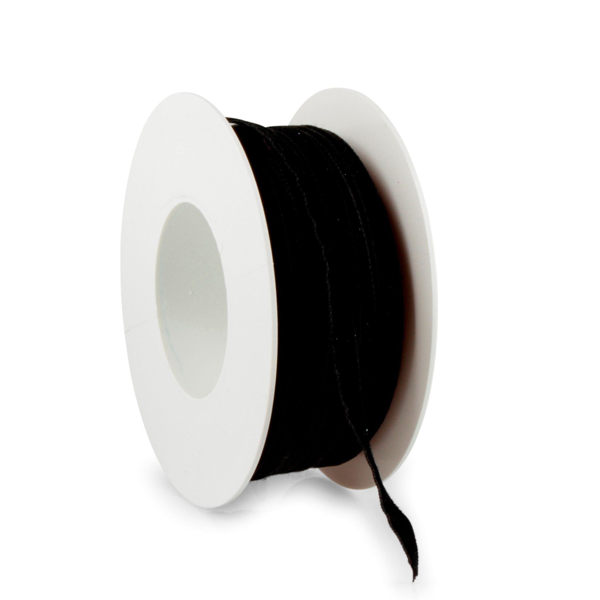 Deko AS Geschenkband Samtband "Velvet" schwarz 18mm 20m 3634-18-20-016, softe Haptik