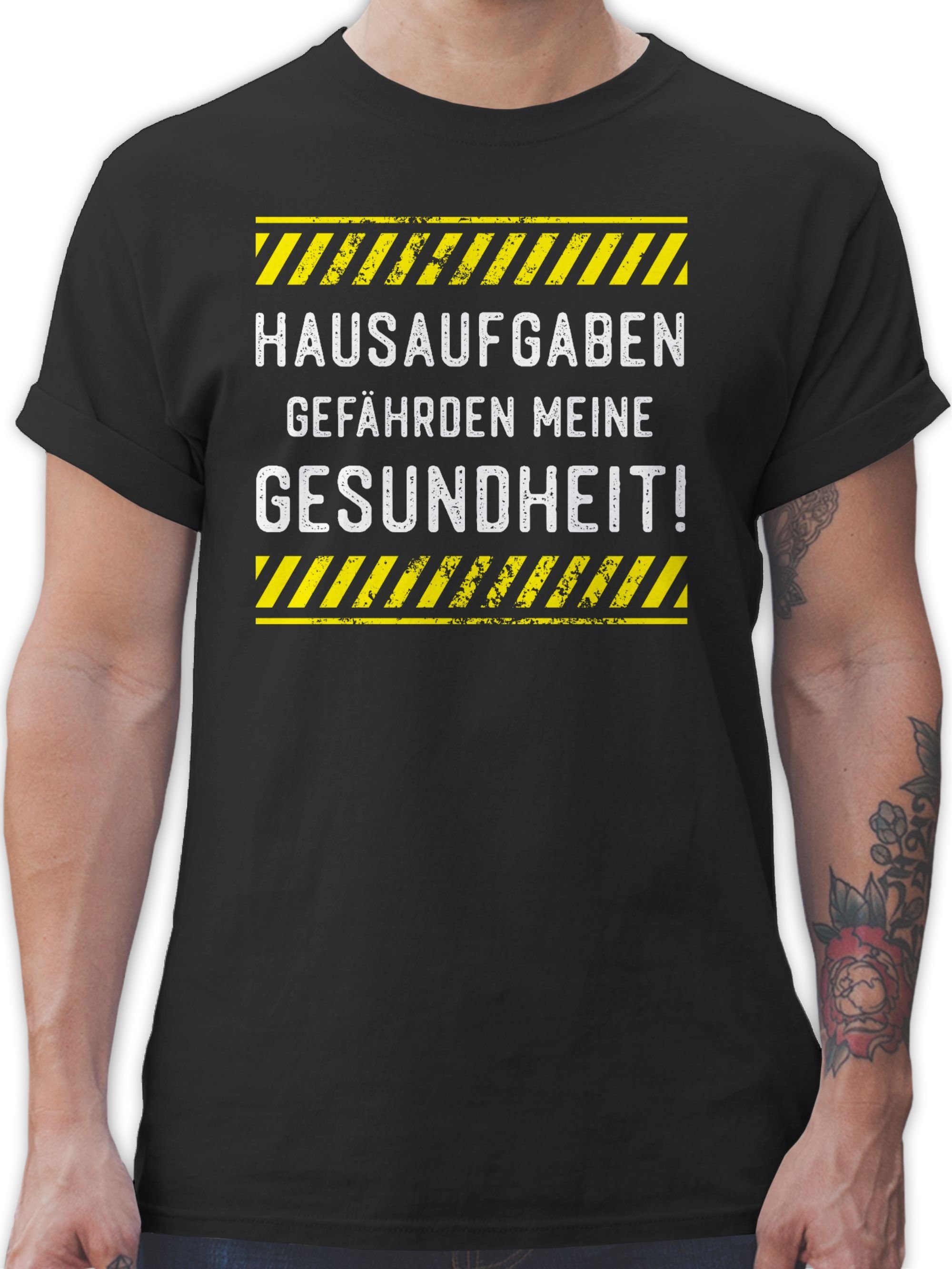 Shirtracer TShirt »Hausaufgaben gefährden meine Gesundheit Grunge
