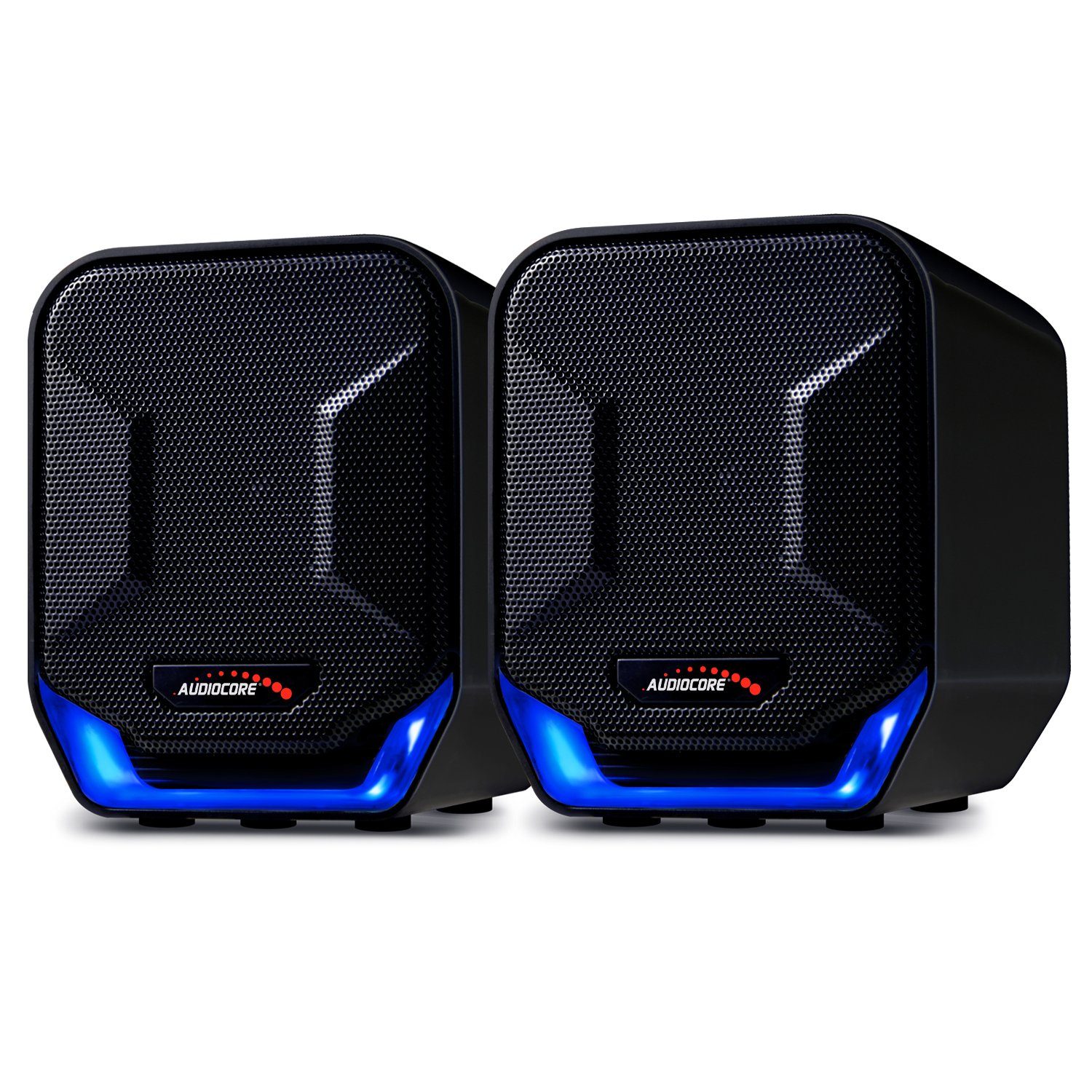 Audiocore AC865 PC-Lautsprecher (USB (5V) Stereo Lautsprecher mit Lautstärkeregelung)