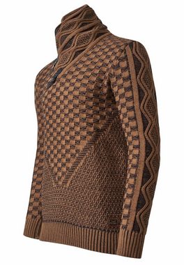 Rusty Neal Strickpullover mit extravagantem Schalkragen