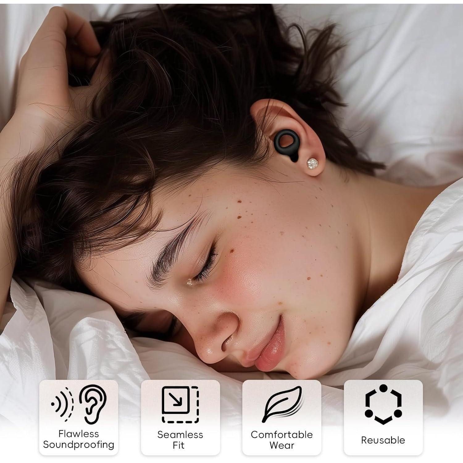 LuxusKollektion Gehörschutzstöpsel Ohrstöpsel Geräuschreduktion 27dB Silikon 2 Paar