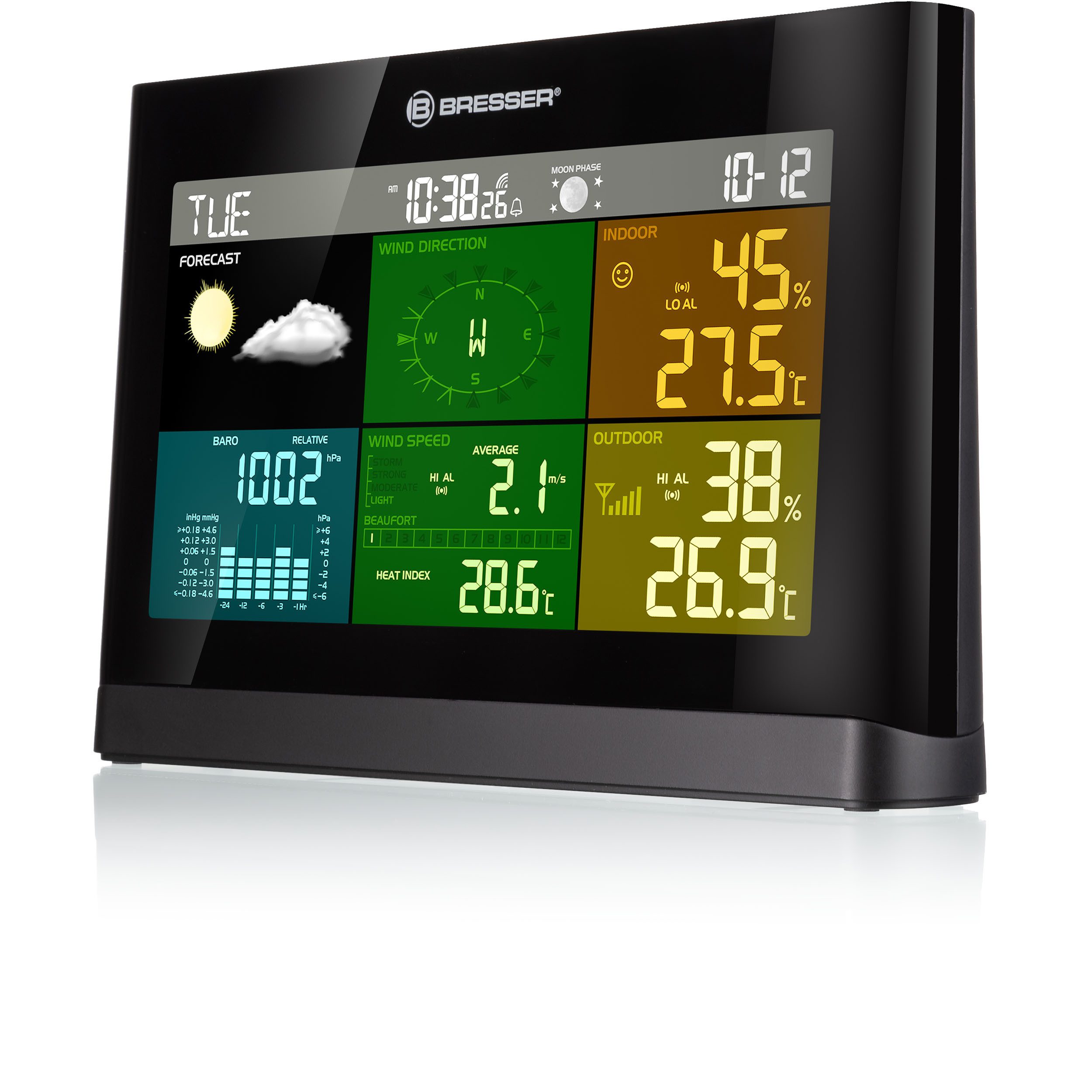 BRESSER 5-in-1 Comfort Wetter Center Wetterstation