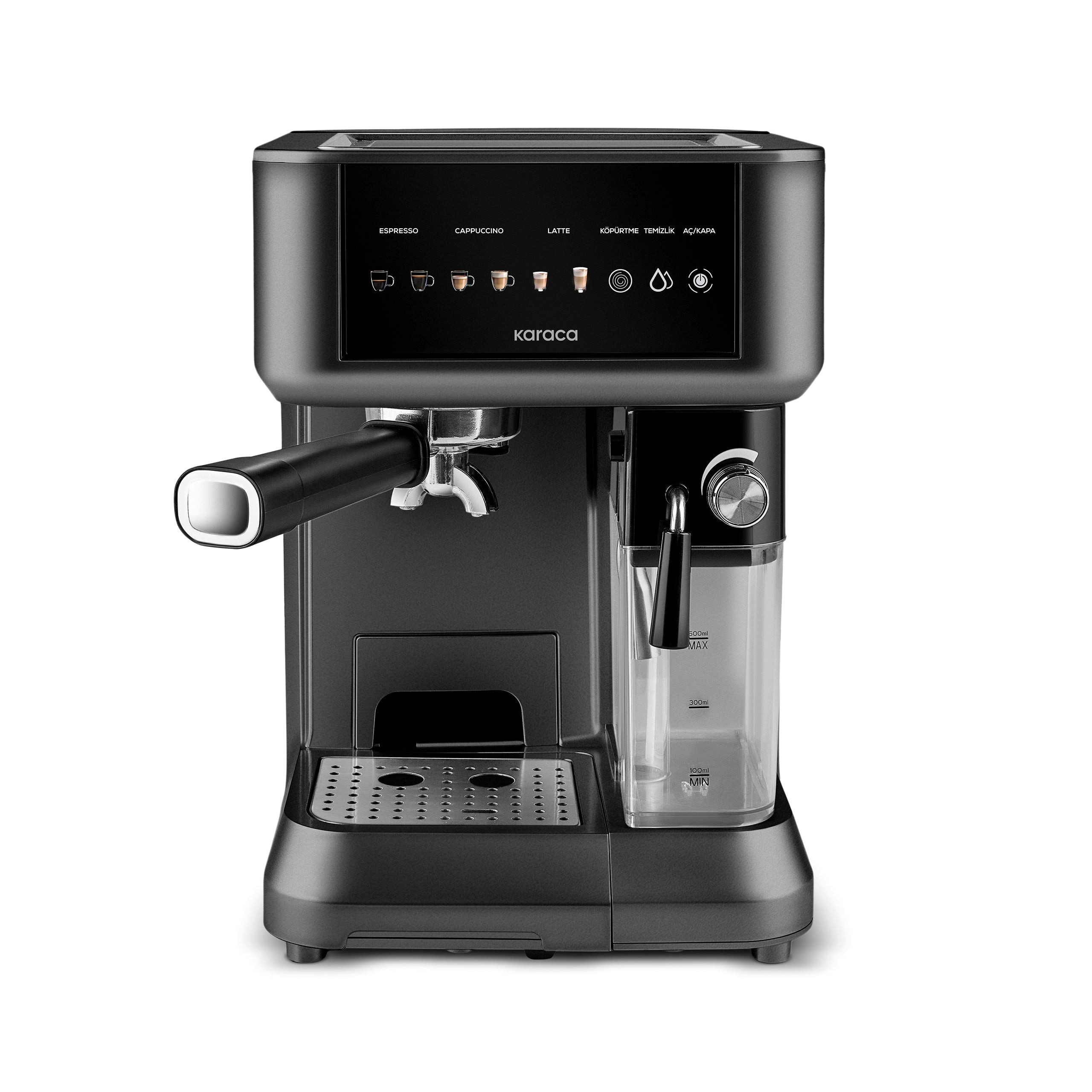 Karaca Siebträgermaschine, MyCaffe Barista S10 Espresso & Cappuccino Maschine - Black 1350 W