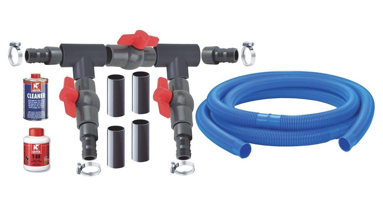 Aquaforte Pool-Wärmepumpe Montageset für Тепловые насосы Bypass Basic Ausführung