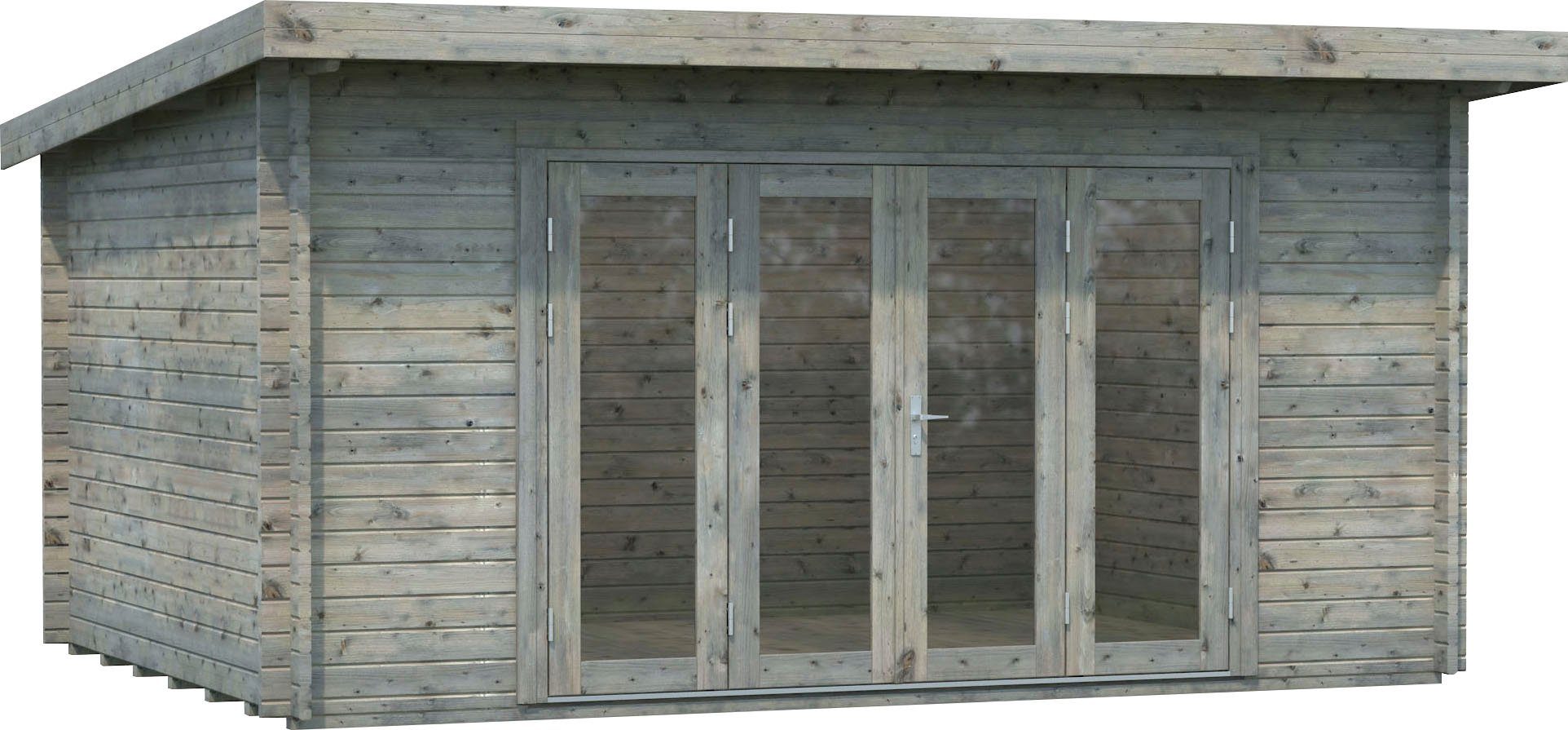 Palmako Gartenhaus Lea, BxT: 494x402 cm, (Set), 14,2 m², mit Fußboden im Gartenhaus