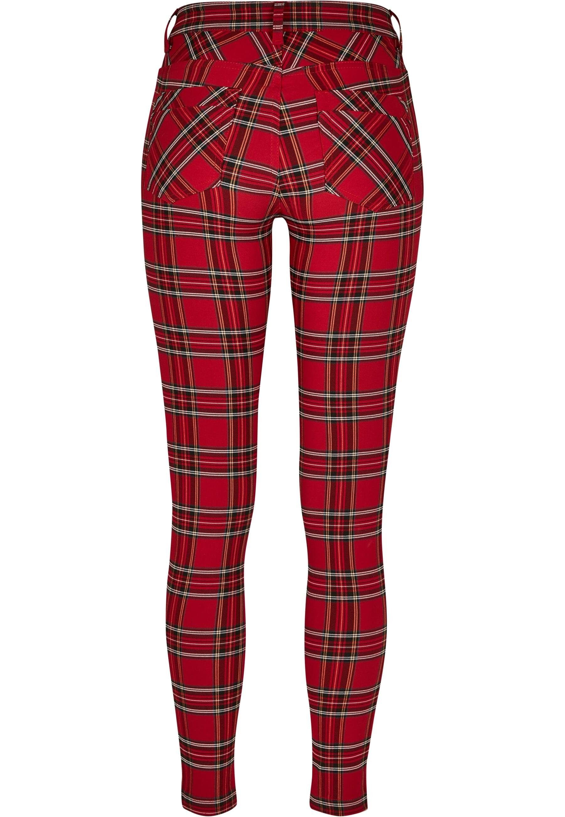 URBAN CLASSICS Stoffhose Urban Classics Damen Ladies Skinny Tartan Pants (1 günstig online kaufen