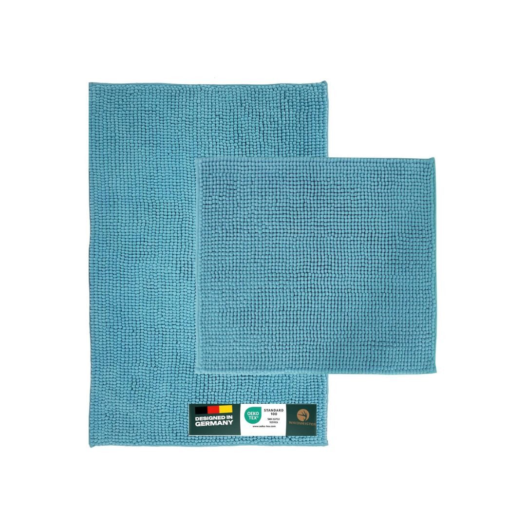 Waidmeister Badematte Badematte Chenille – rutschfeste & Waschbare Badezimmermatte, rutschhemmend beschichtet, Polyester