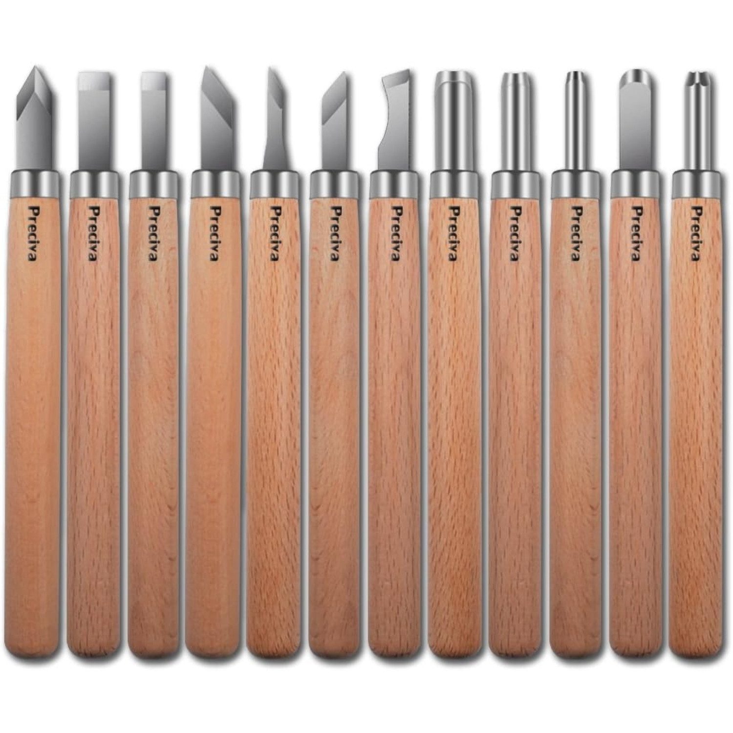 Allesschneider Schnitzwerkzeug 12er Set Holz Schnitzmesser Schnitzmesser Meißel Set