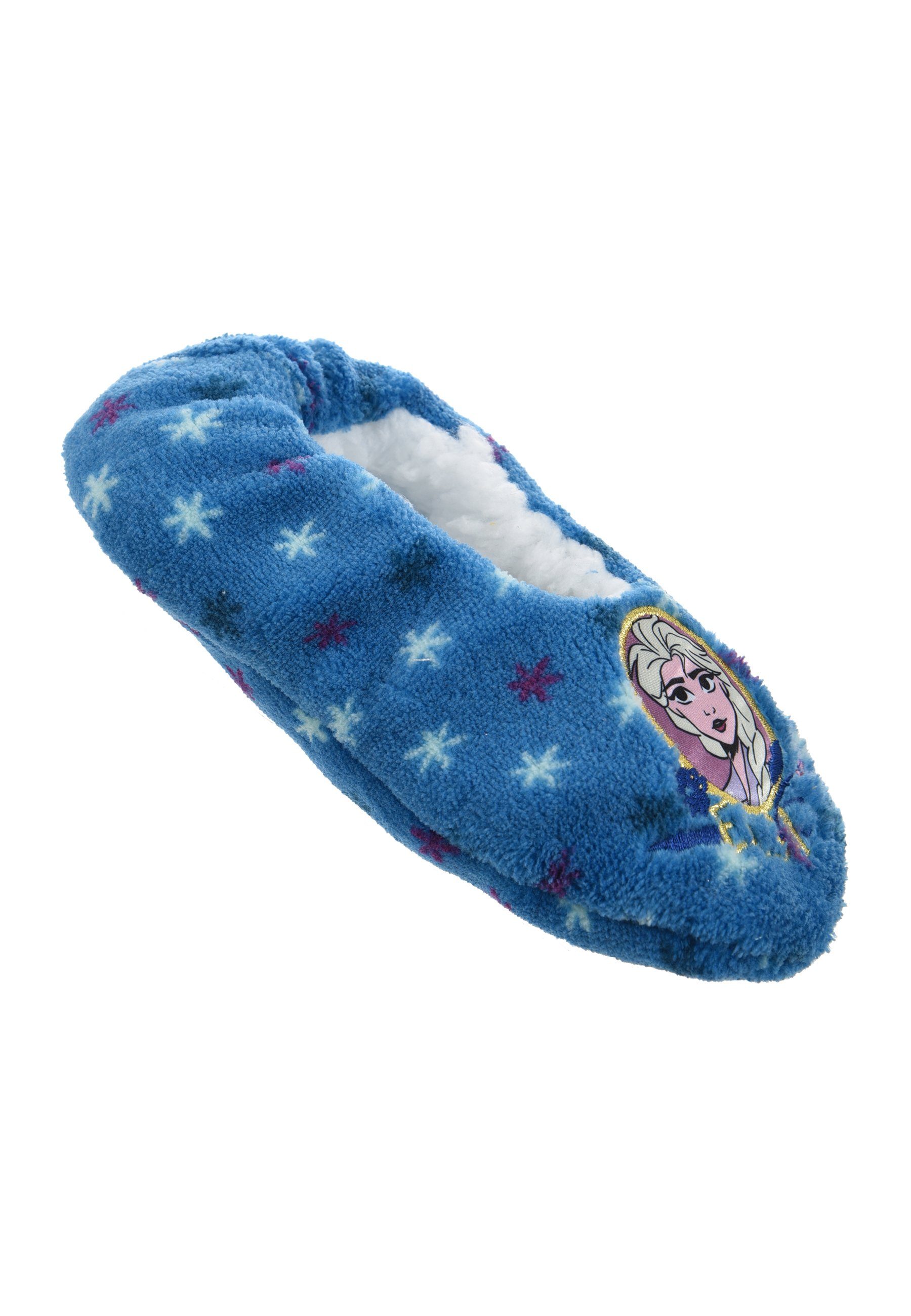 Disney Frozen Eiskönigin Anna & Elsa Kinder Mädchen Fleece Hausschuhe Pantoffeln Plüsch Hausschuhe