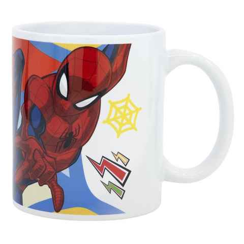 MARVEL Tasse Marvel Spiderman Teetasse Kaffeetasse Geschenkidee 330 ml, Keramik