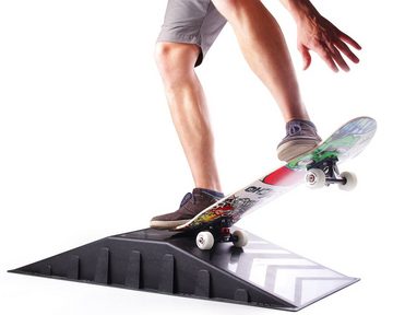 ONDIS24 Skaterrampe Rampe für Skateboard Waveboard Inliner Rollschuhe BMX 113 cm (1-St), für Kinder ab 8 Jahren, maximale Belastbarkeit 100 kg