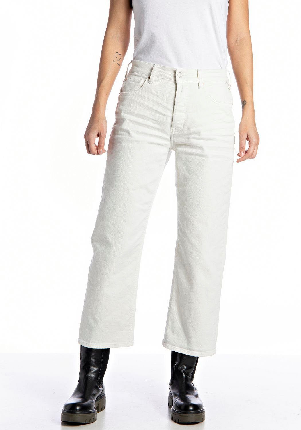 Replay Straight-Jeans HEVELEEN in verkürzter Ankle-Form