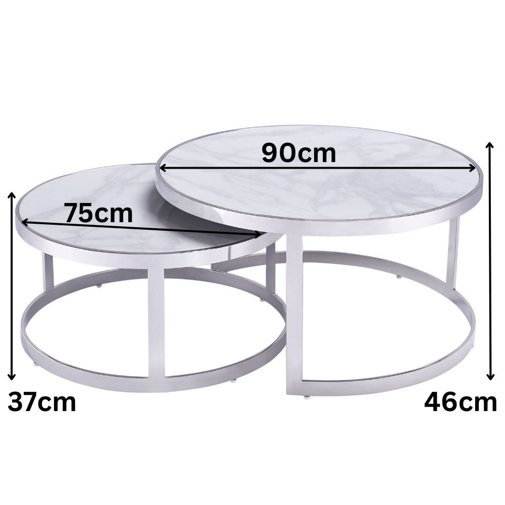 alesvelt Beistelltisch Set Couchtisch Set echtes günstig online kaufen