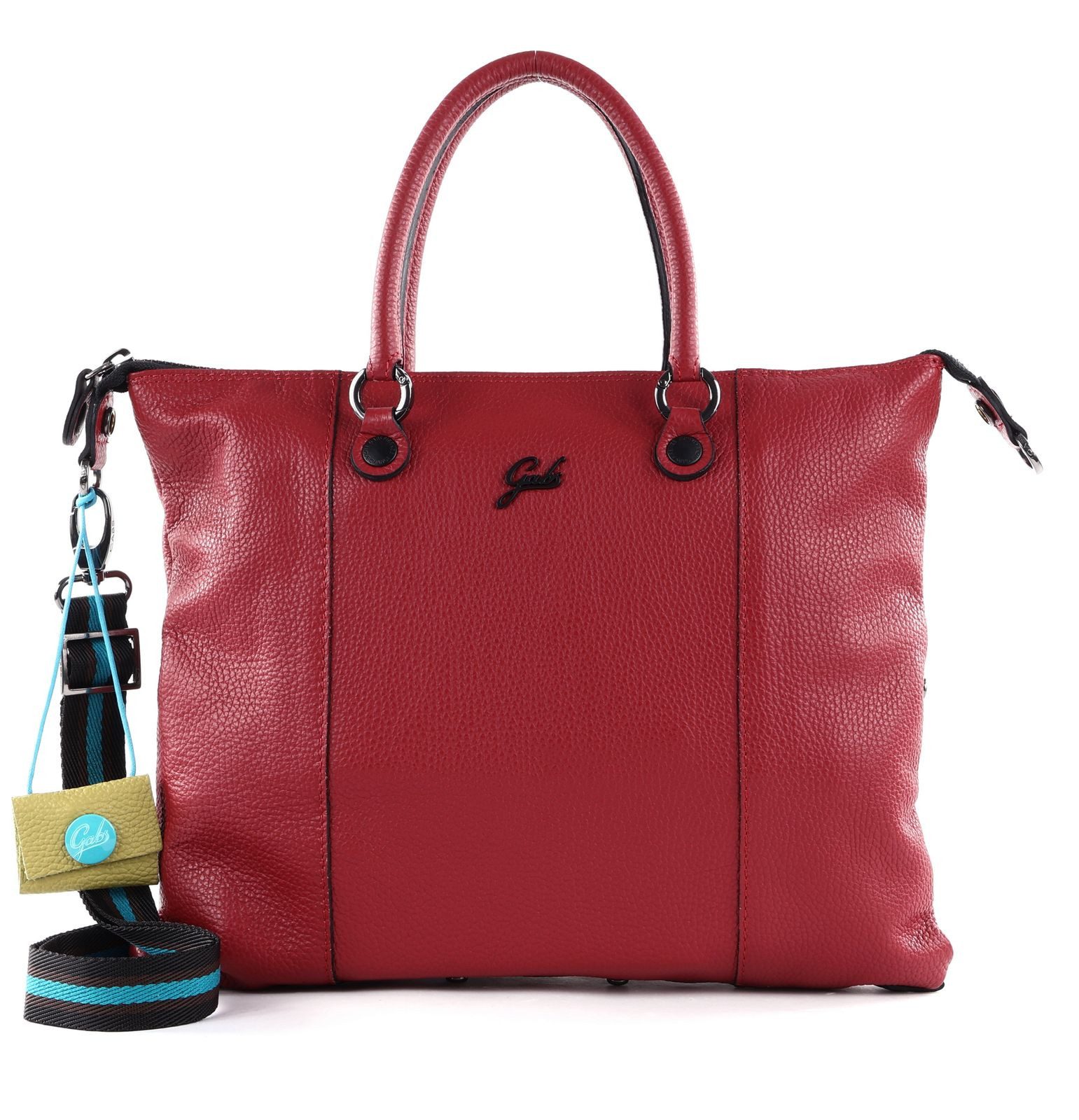 Gabs Schultertasche TG Bull Black Shoulder Bag (Set, 2-tlg), aus echtem Kalbsleder