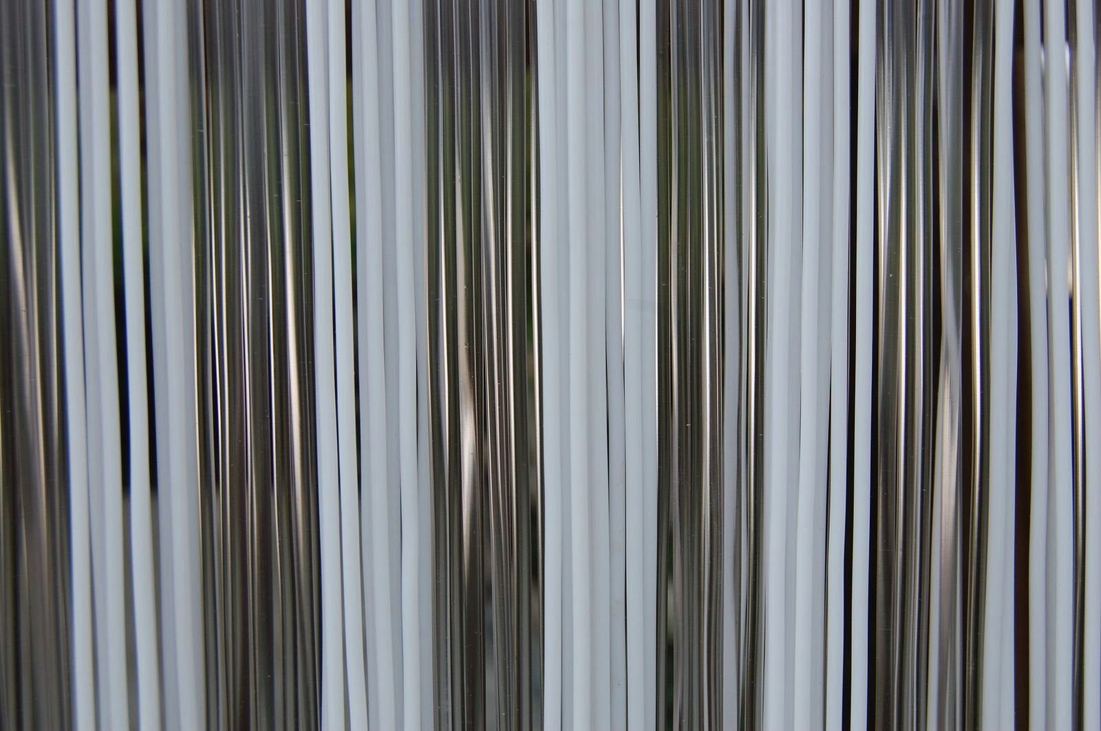 La Tenda Insektenschutz-Vorhang Türvorhang TRENTO 2 Streifenvorhang weiß, 90 x 210 cm, PVC - Länge und Breite individuell kürzbar