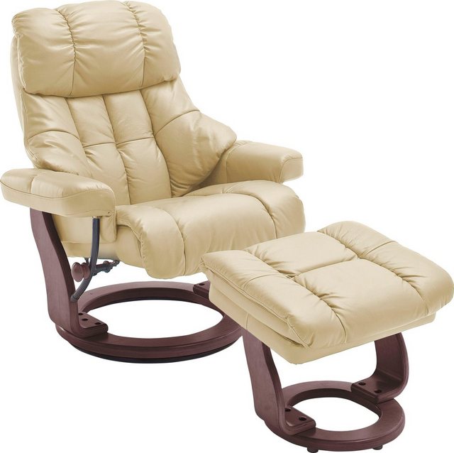 MCA furniture Relaxsessel »Calgary«, Fernsehsessel XXL 360°drehbar inkl. Hocker mit Lederbezug, belastbar bis 180 kg  - Onlineshop Otto