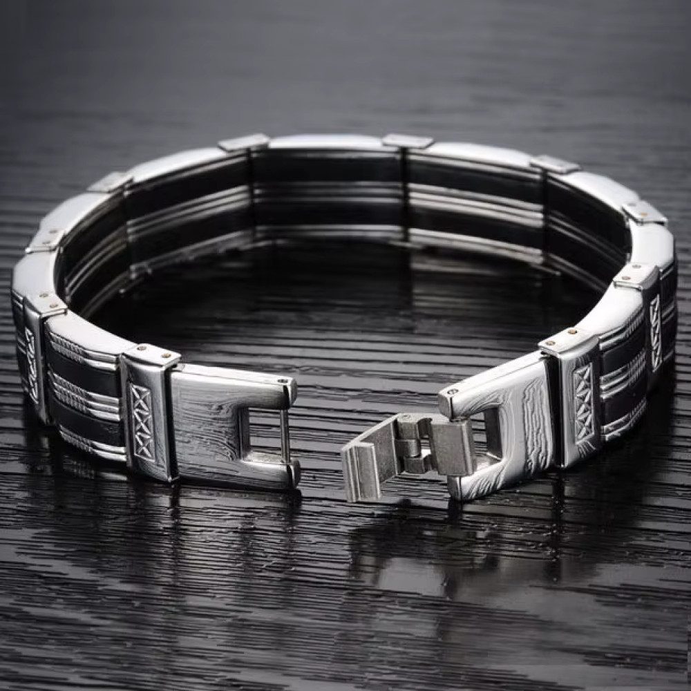 Ware aus aller Welt Edelstahlarmband Herrenarmband Edelstahl 21 cm elegante günstig online kaufen