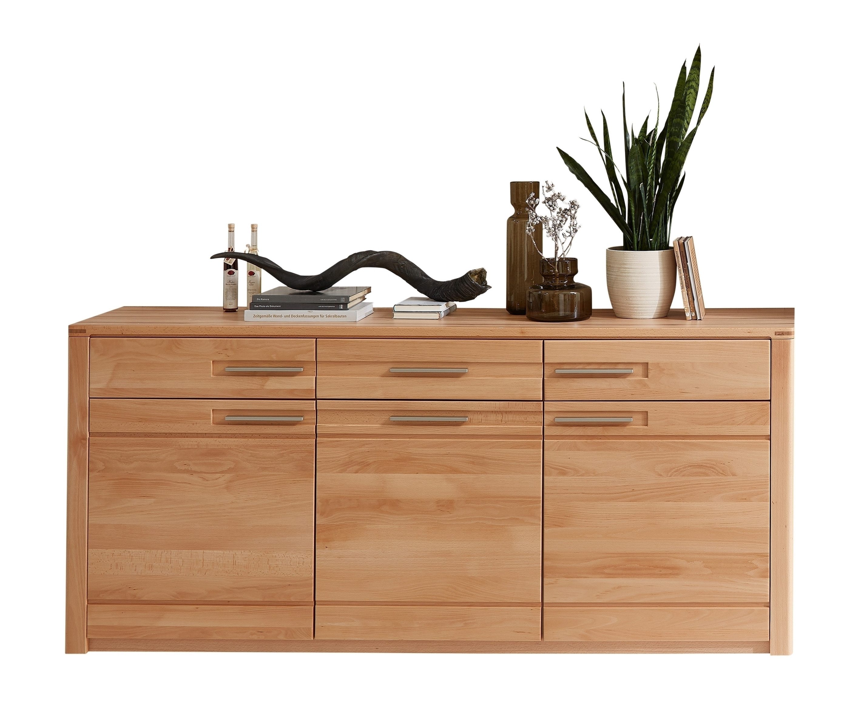 freiraum Sideboard Nature One, 3 Türen, 3 Schübe, FSC, in Kernbuche teilmassiv - 190x86x45cm (B/H/T)