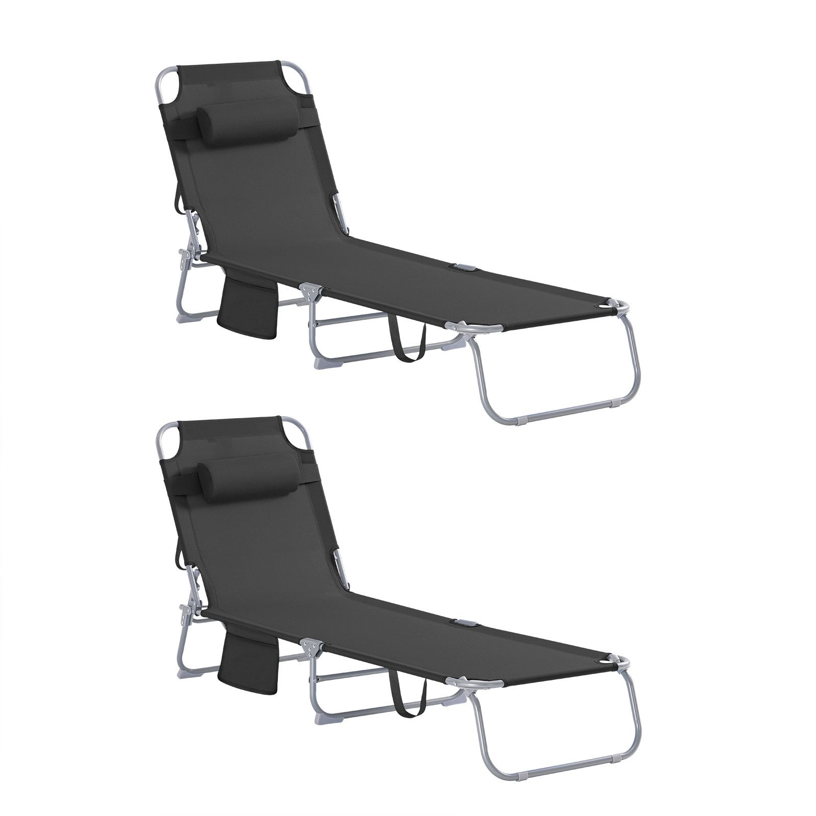 SoBuy Gartenliege OGS35x2, 2-er Set Sonnenliege günstig online kaufen