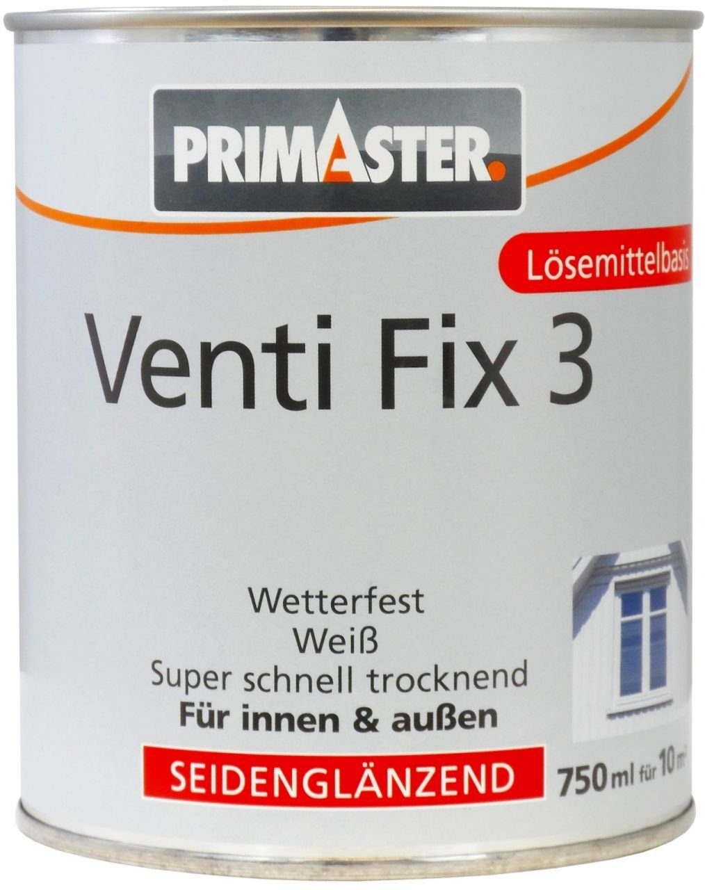 Primaster Lack Primaster Venti Fix 3 750 ml weiß seidenglänzend