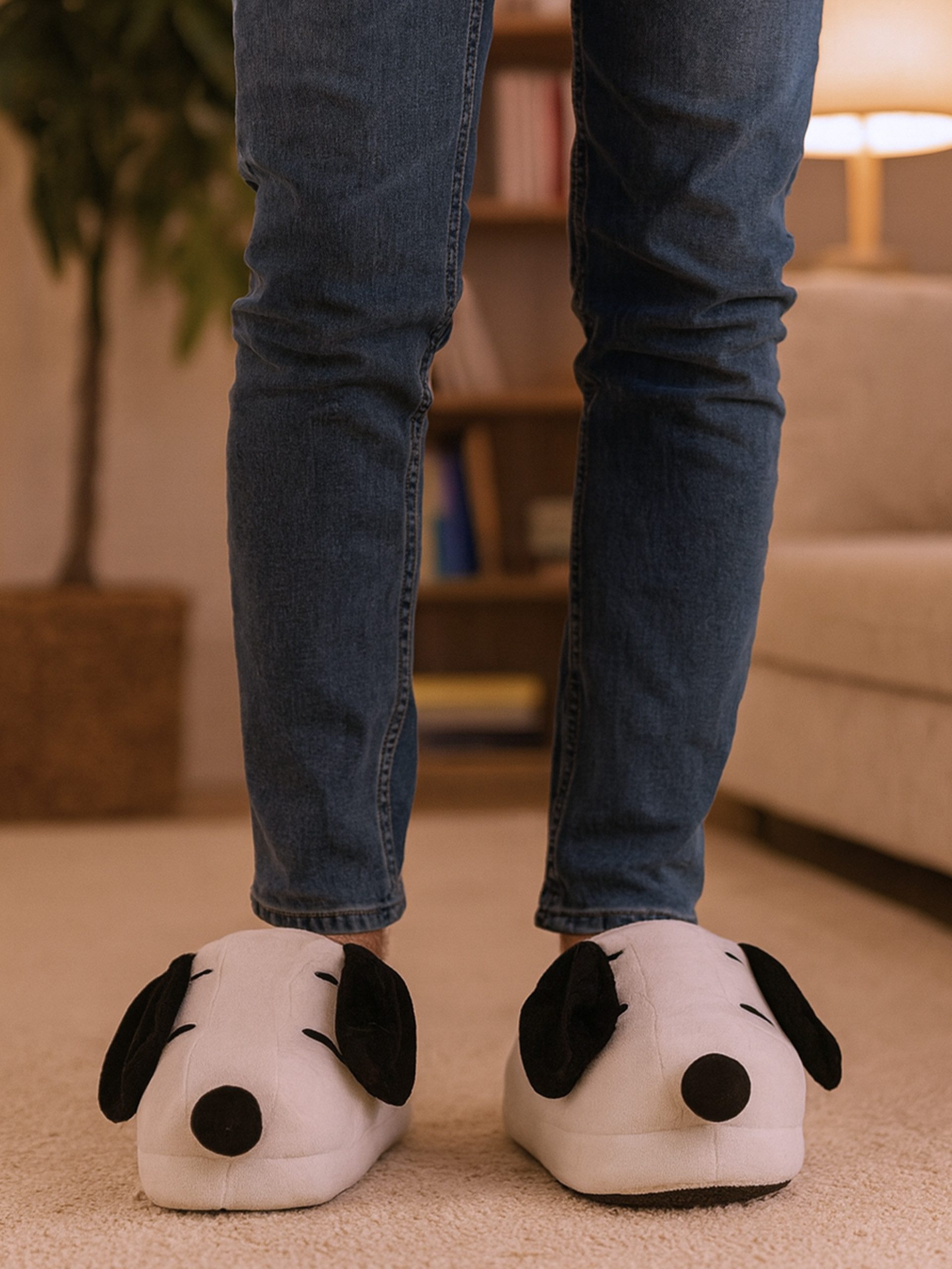 United Labels® The Peanuts Snoopy 3D Hausschuhe mit Wackelohren Slipper Pantoffeln Hausschuh