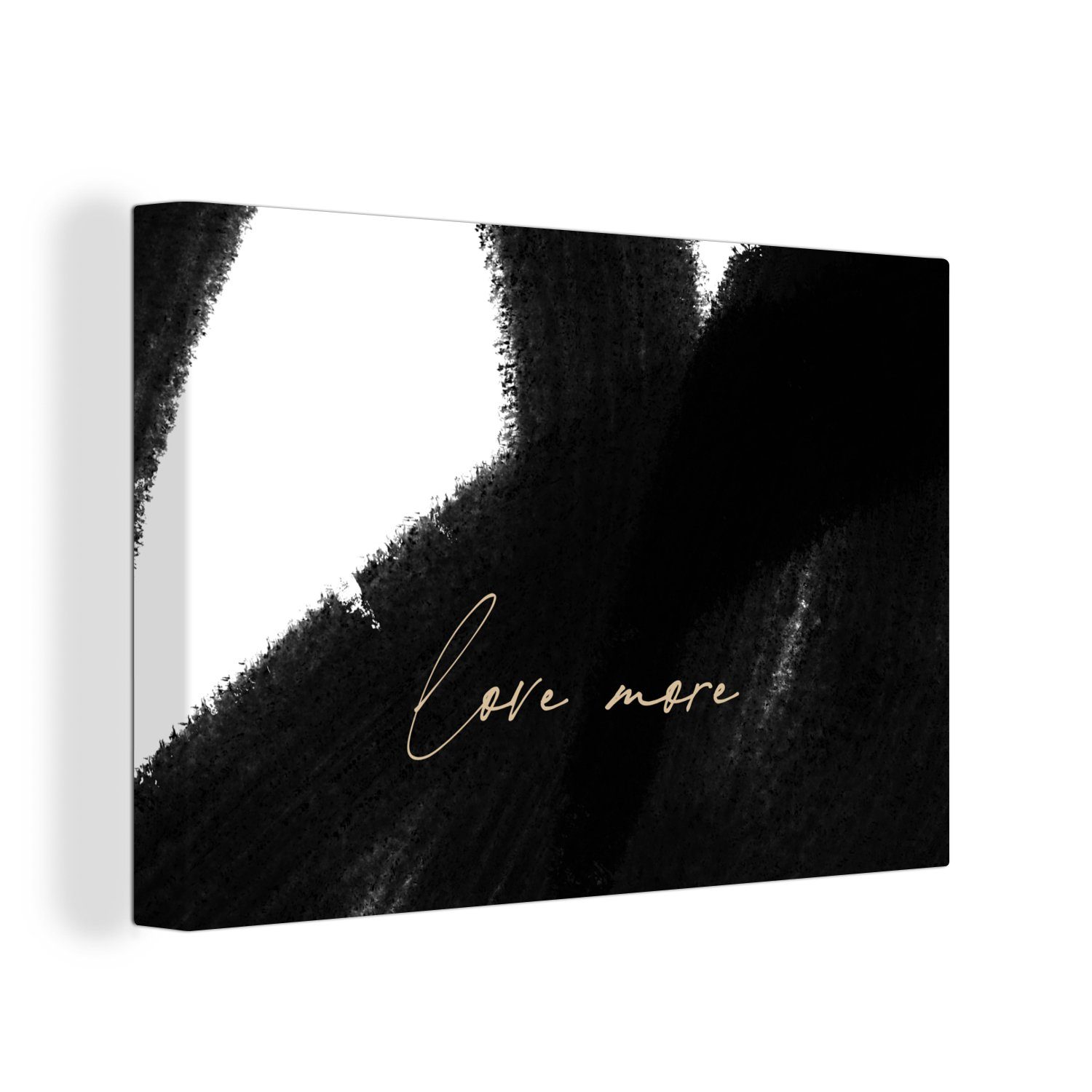 OneMillionCanvasses® Leinwandbild »Text Abstrakt Liebe mehr