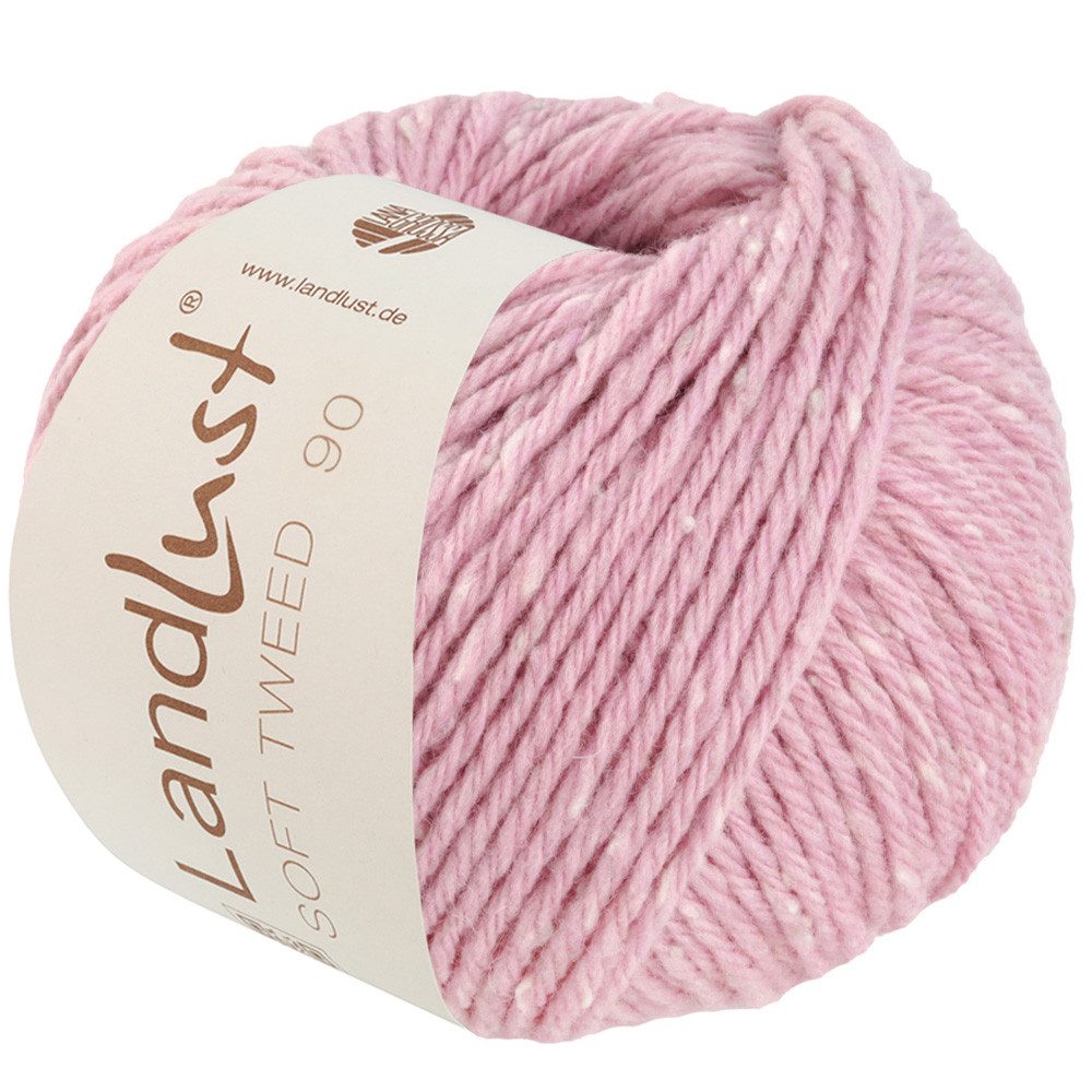 LANA GROSSA LANDLUST SOFT TWEED 90 Häkelwolle, 90 m (Klassisch verzwirntes Tweedgarn aus Schurwolle mit mehrfarbigen Noppen), 50 g