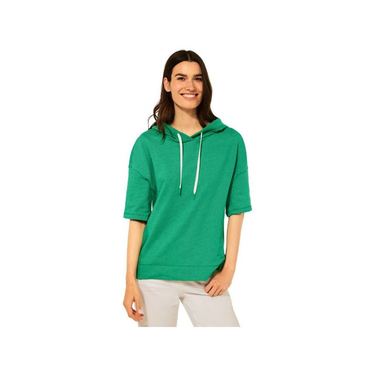 Longpullover (1-tlg) Cecil cheeky uni melange green