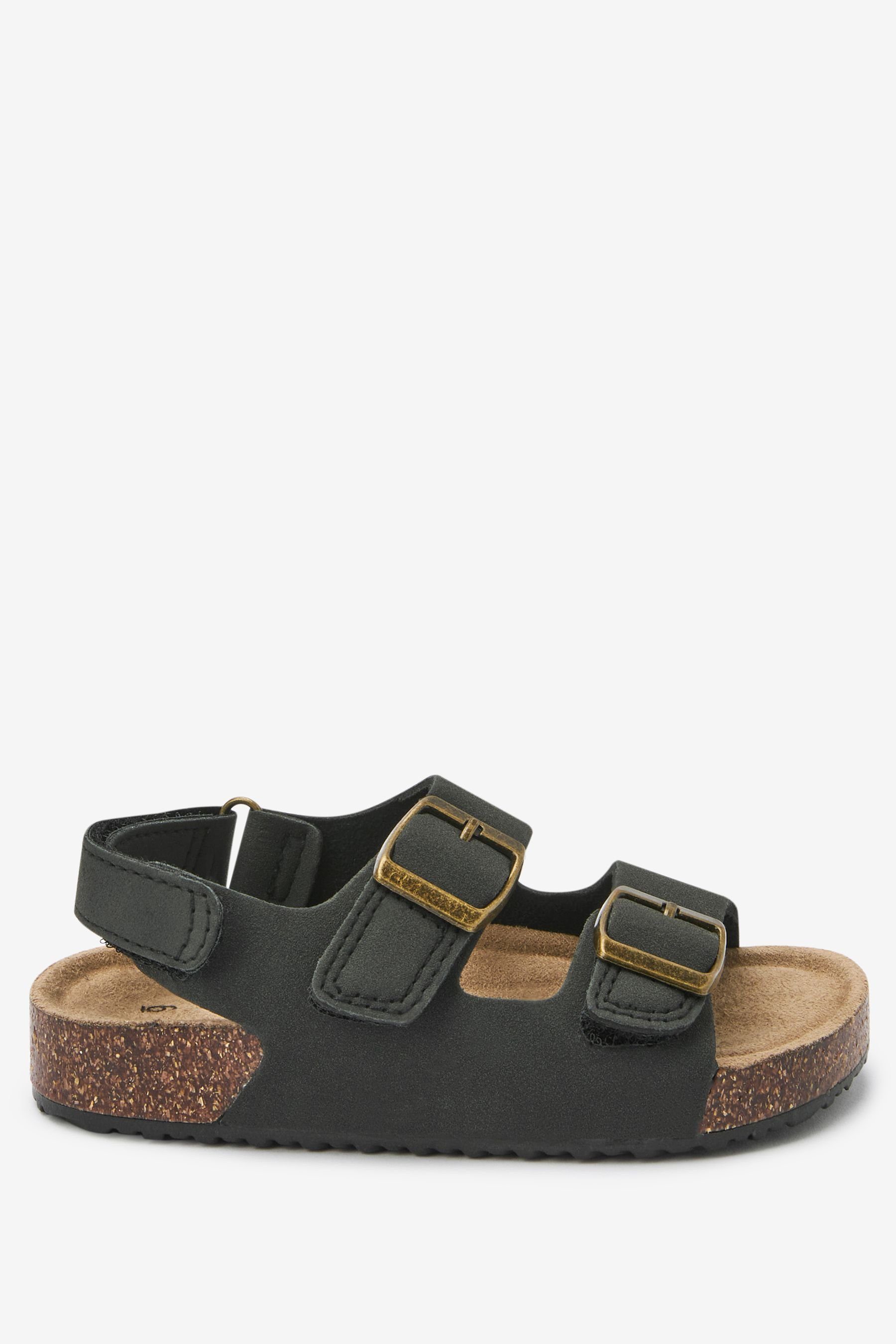 Sandalen mit Doppelschnalle und Fußbett, Standard Sandale