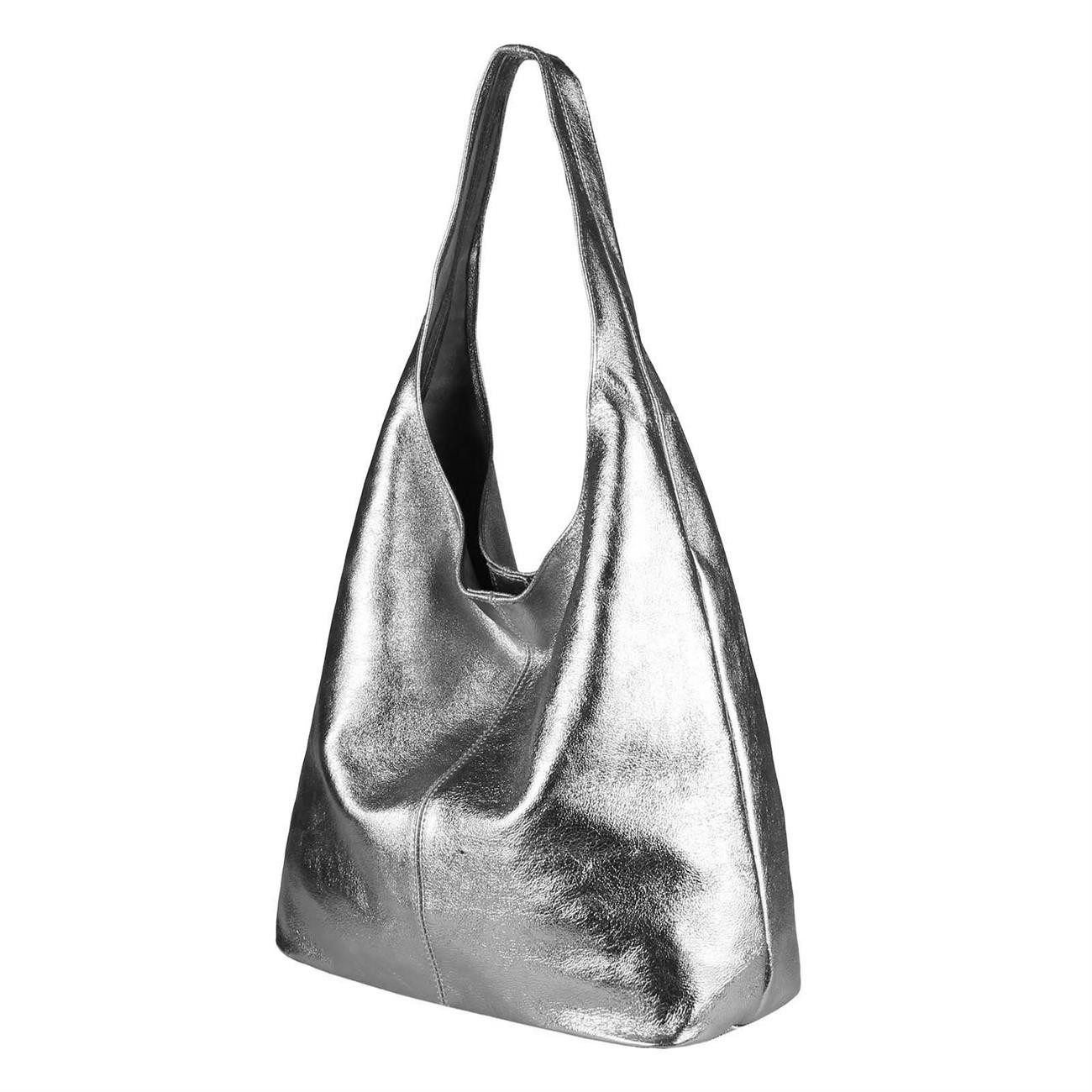 ITALYSHOP24 Schultertasche Made in Italy Damen Leder Wildleder Tasche Umhängetasche Beuteltasche, Premium Business Echtleder Shopper Bag leicht groß klassisch geräumig