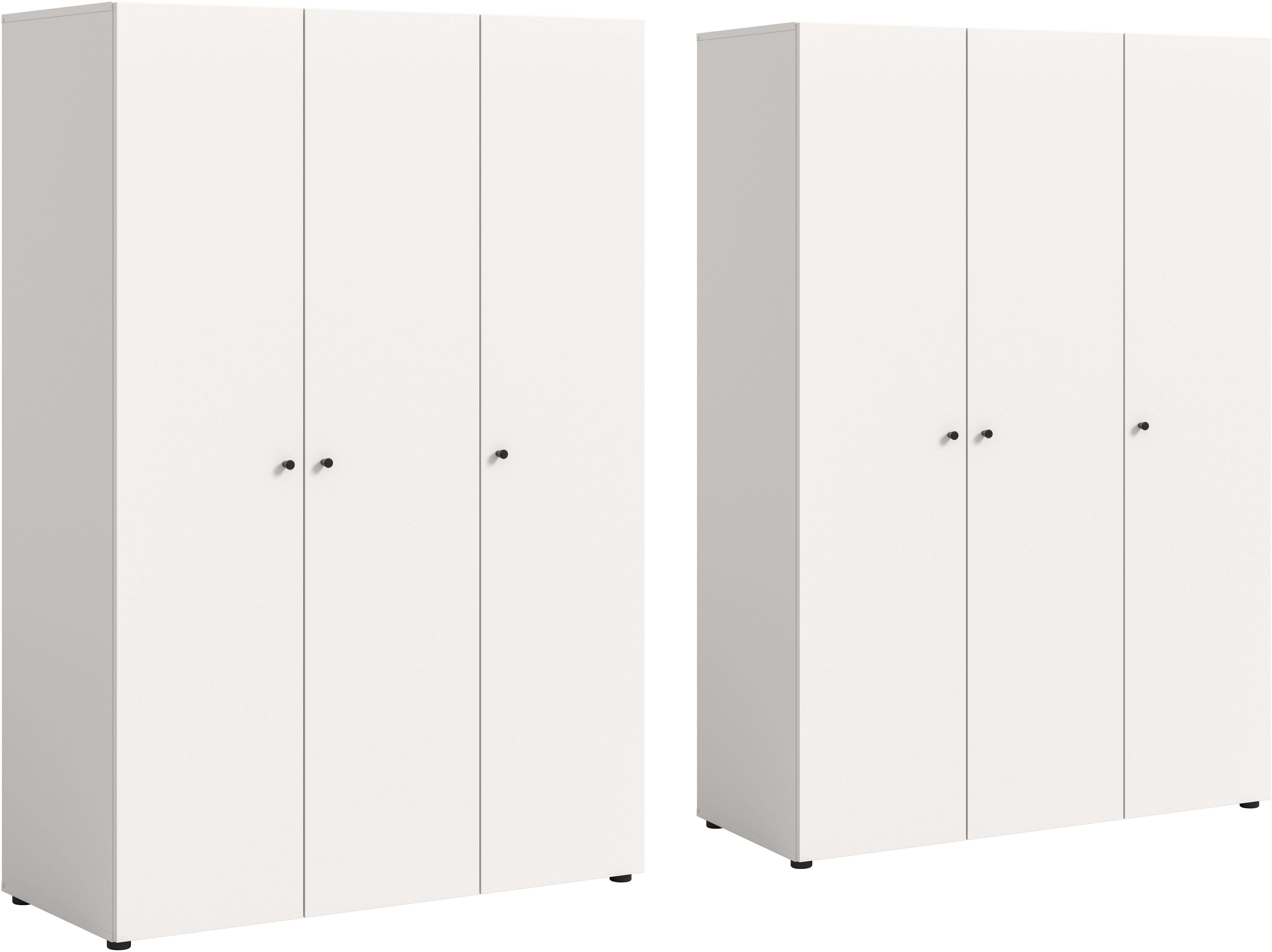 Home affaire Kleiderschrank BILLINGS, Schlafzimmerschrank, Schrank, Garderobenschrank (OTTO BESTSELLER, Garderobe & Schlafzimmer) Breite 240cm, weiß, 6-türig, inkl. 2 Kleiderstangen und 8 Ablageböden