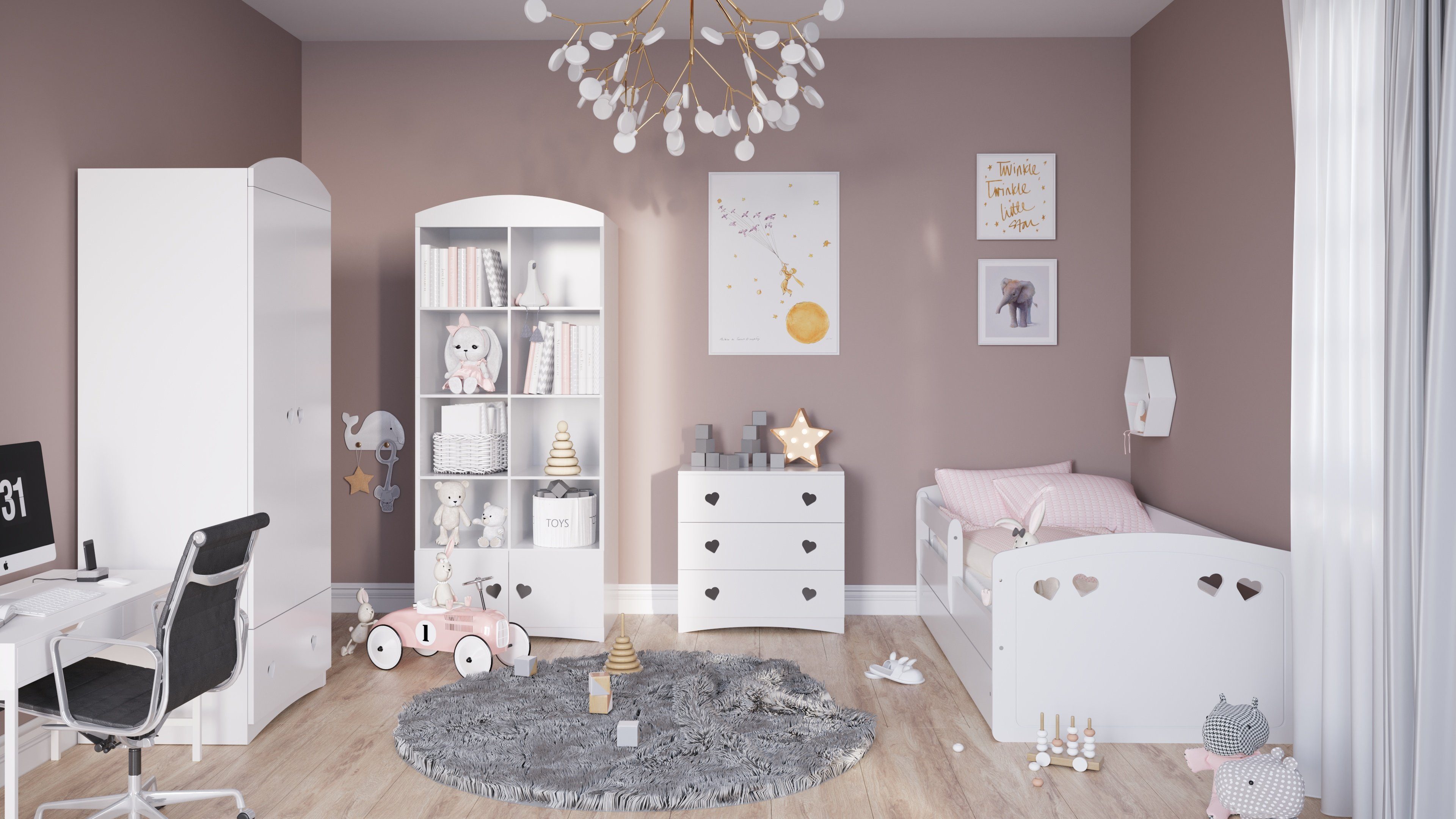Bjird Kinderbett Julia 80x140 80x160 80x180 günstig online kaufen