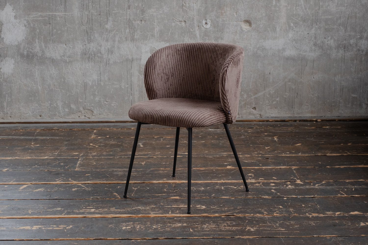 KAWOLA Esszimmerstuhl LENA Bequemer Polsterstuhl - Moderner Designstuhl (1 St), Cordbezug. Stahlbeine. Bequemer Sitz. Modernes Design. – Bild 2 von 5