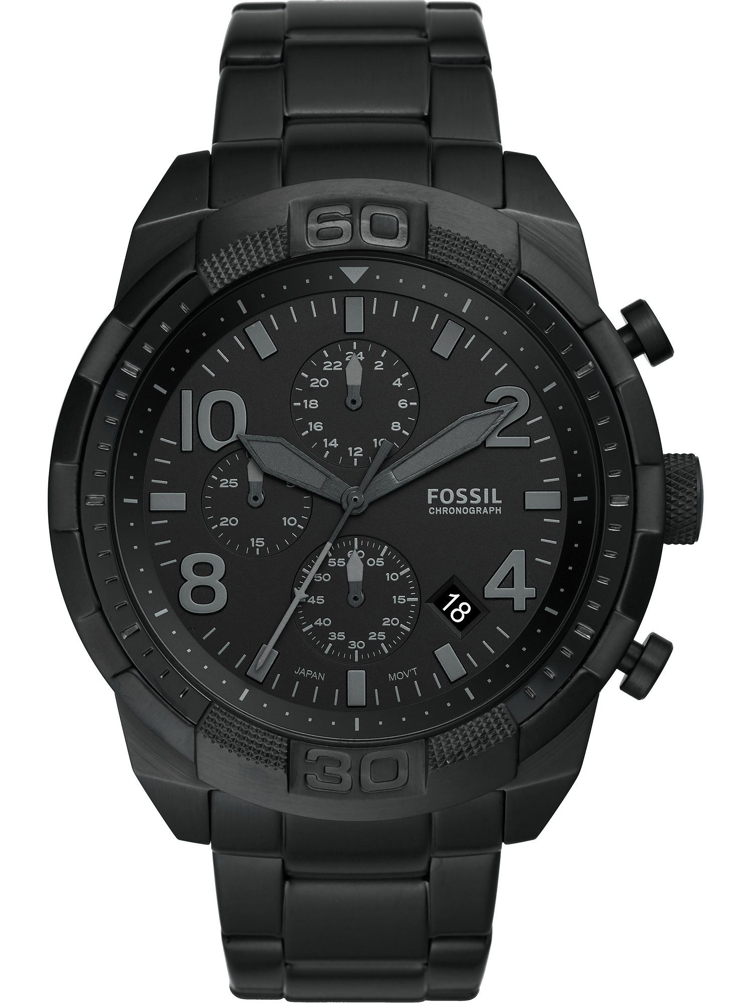 Chronograph Fossil Herren-Uhren Analog Quarz