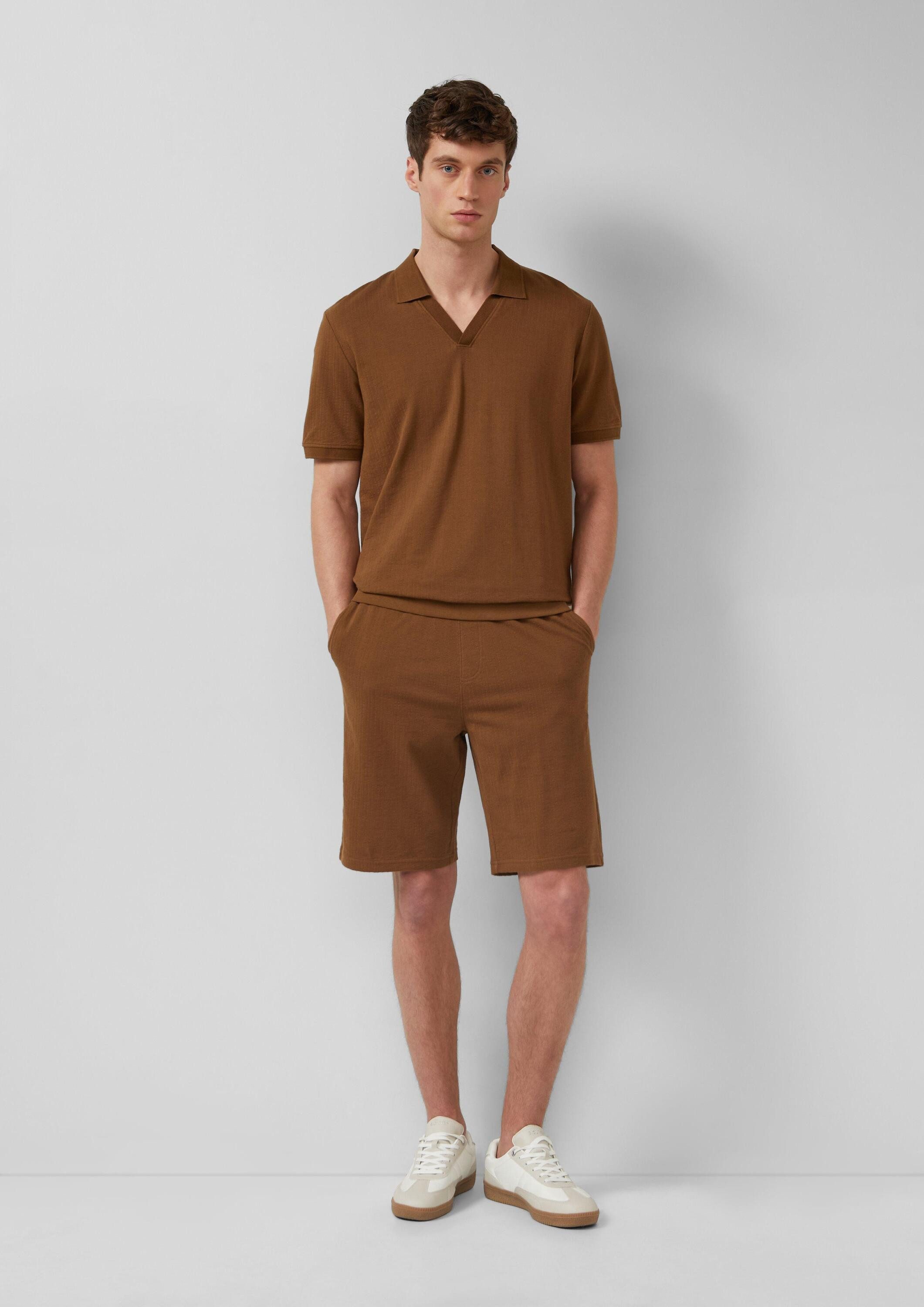 s.Oliver Shorts Bermuda DETROIT Bermuda aus strukturiertem Baumwolljersey