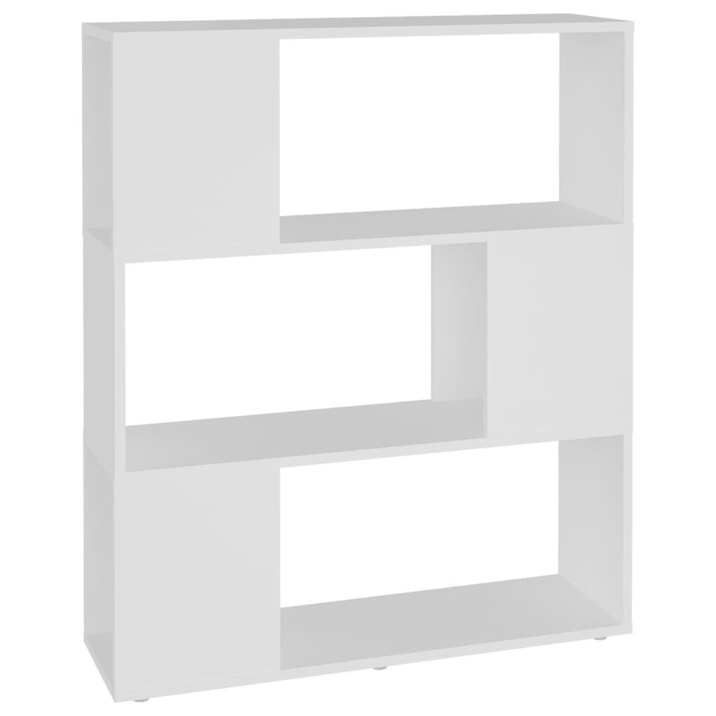 vidaXL Bücherregal Bücherregal Raumteiler Weiß 80x24x94 günstig online kaufen