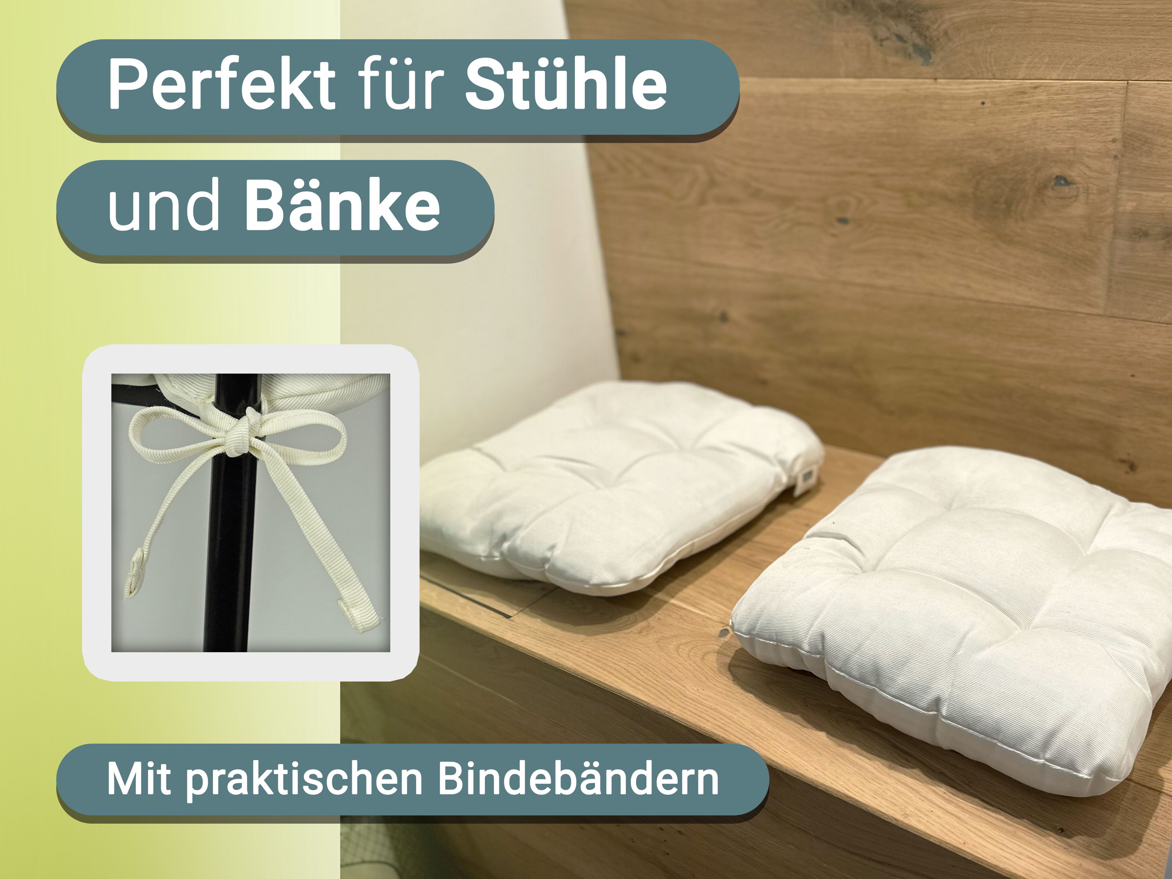 ZOLLNER Stuhlkissen, waschbar, Indoor und Outdoor, günstig online kaufen