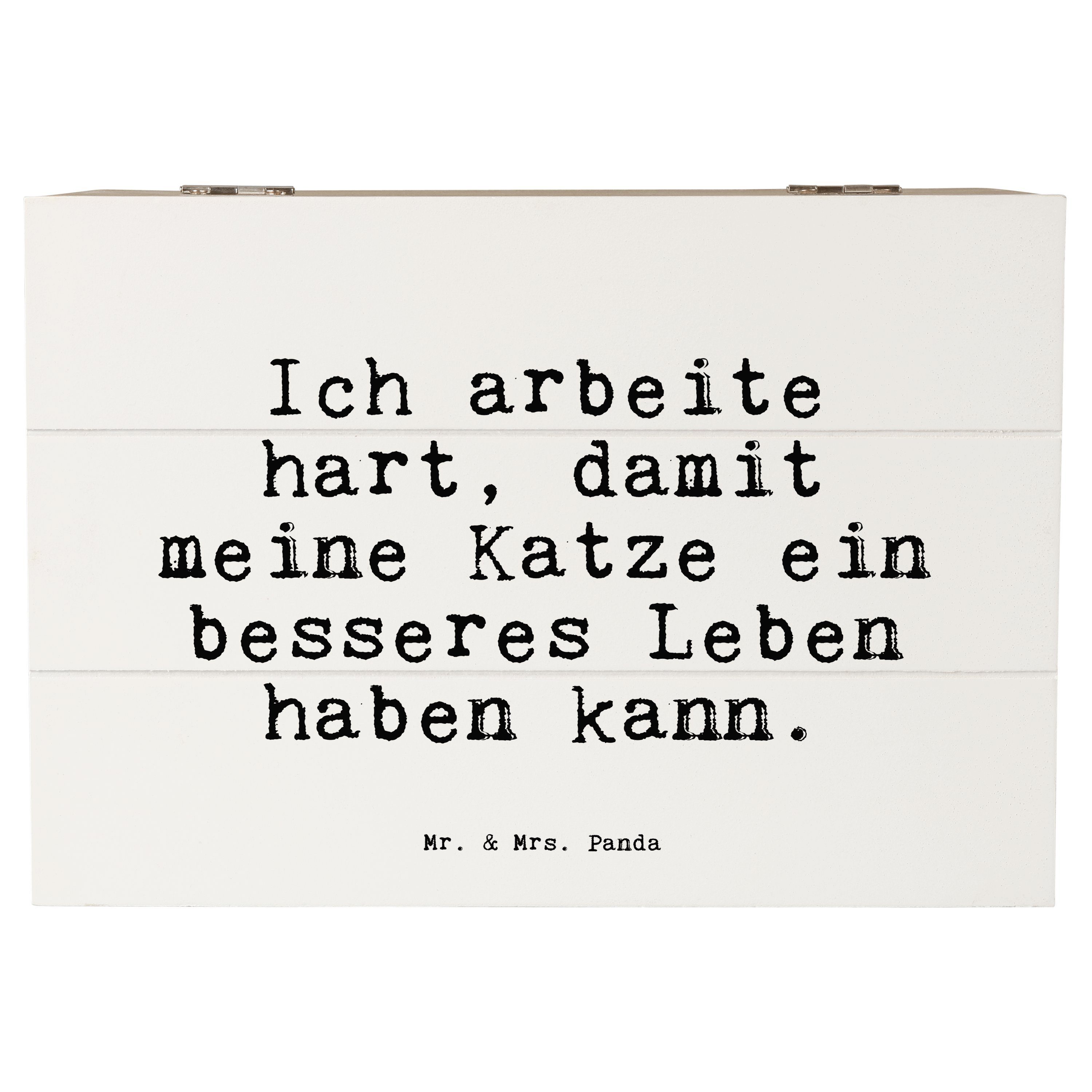 Mr. & Mrs. Panda Dekokiste »Ich arbeite hart, damit... Weiß