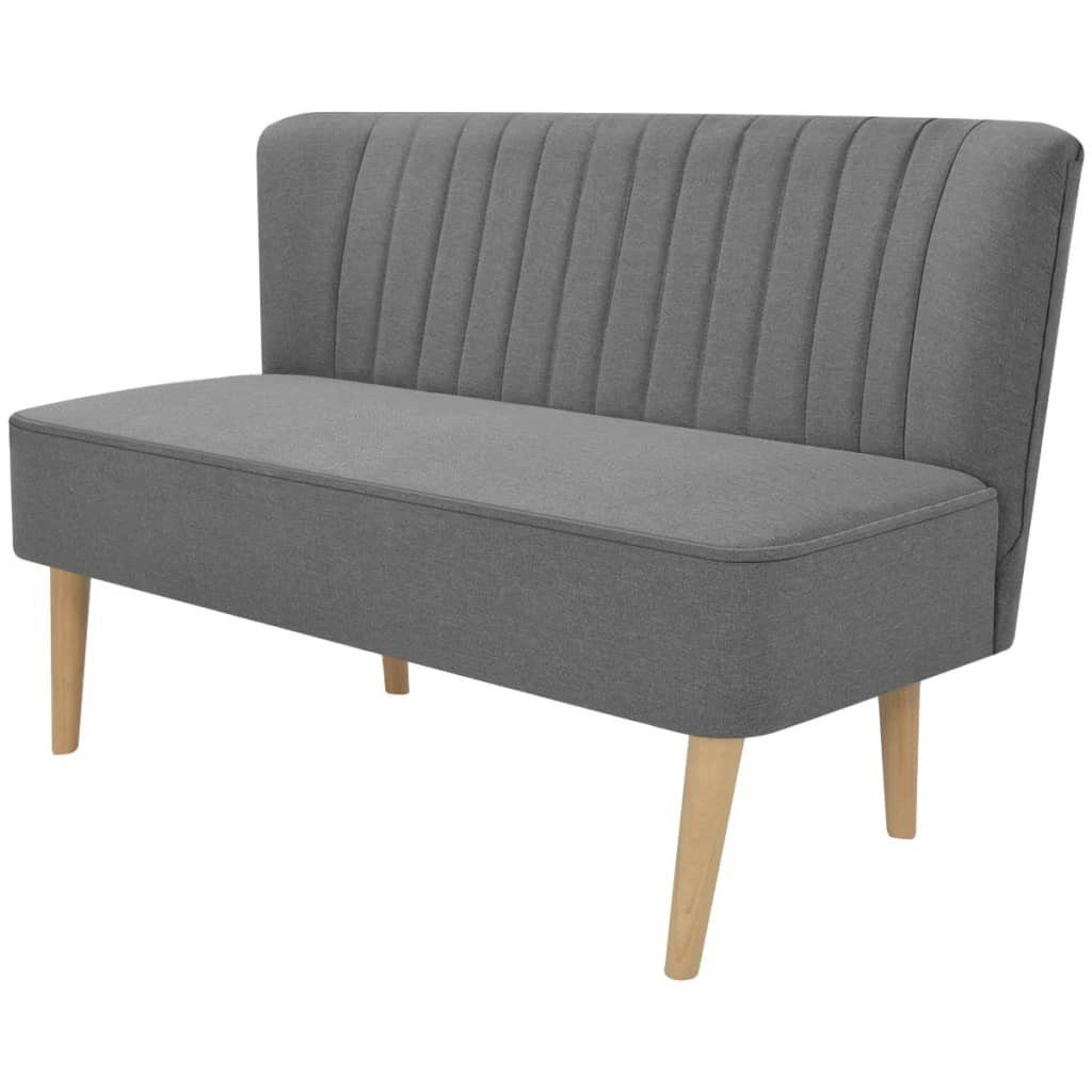 Sofa 77 Stoff 55,5 x cm 117 x Hellgrau furnicato