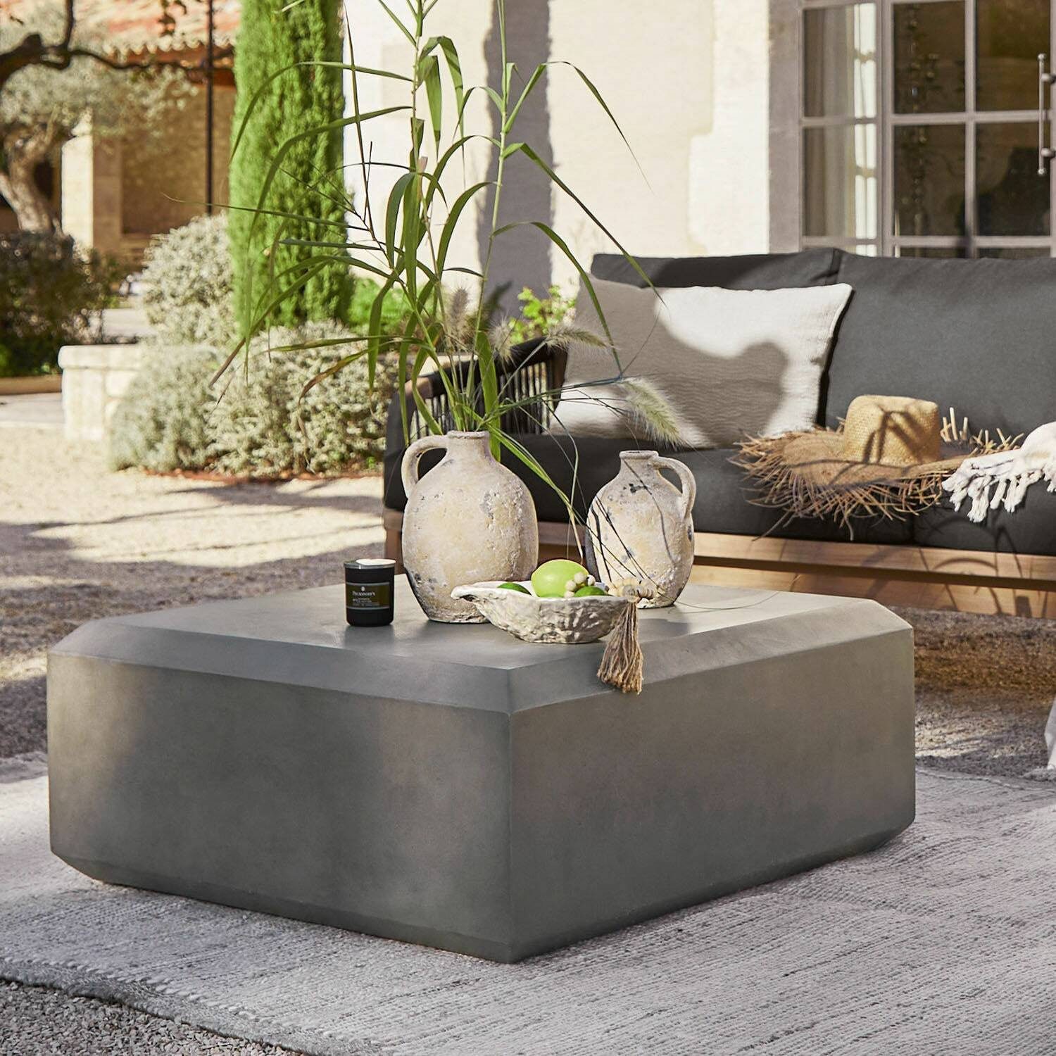 Mirabeau Übertopf Vase 2er Set Yvorne antikcreme