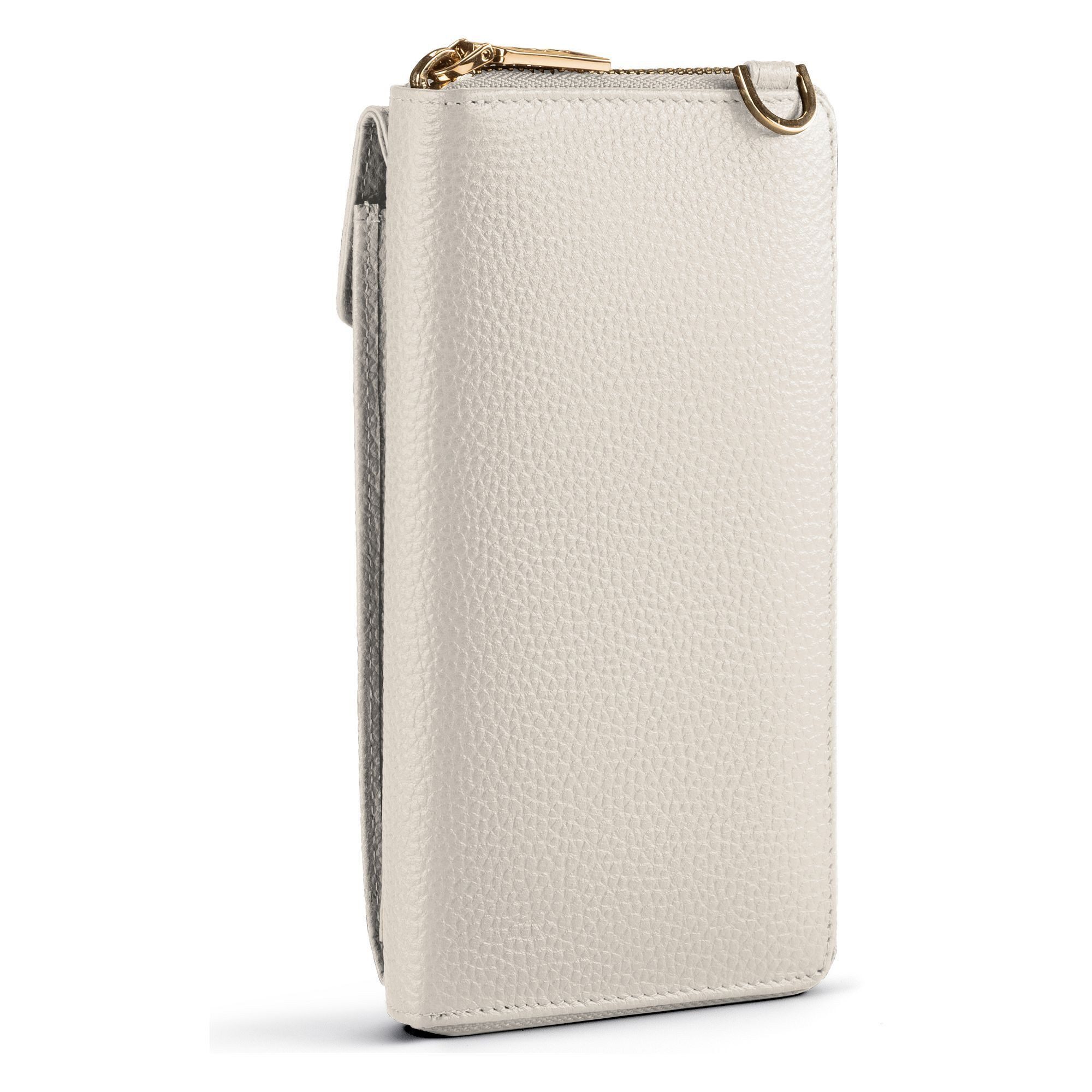 Lazarotti Smartphone-Hülle Bologna Leather Zip-Around Geldbörse Handytasche Leder 19 cm – Bild 2 von 5