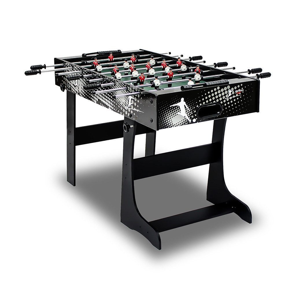 Carromco Kickertisch Tischkicker Rialto XT - klappbarer Kicker für Kinder & Jugendliche, 2–4 Spieler, inkl. 2 Bälle & Wandhalterung