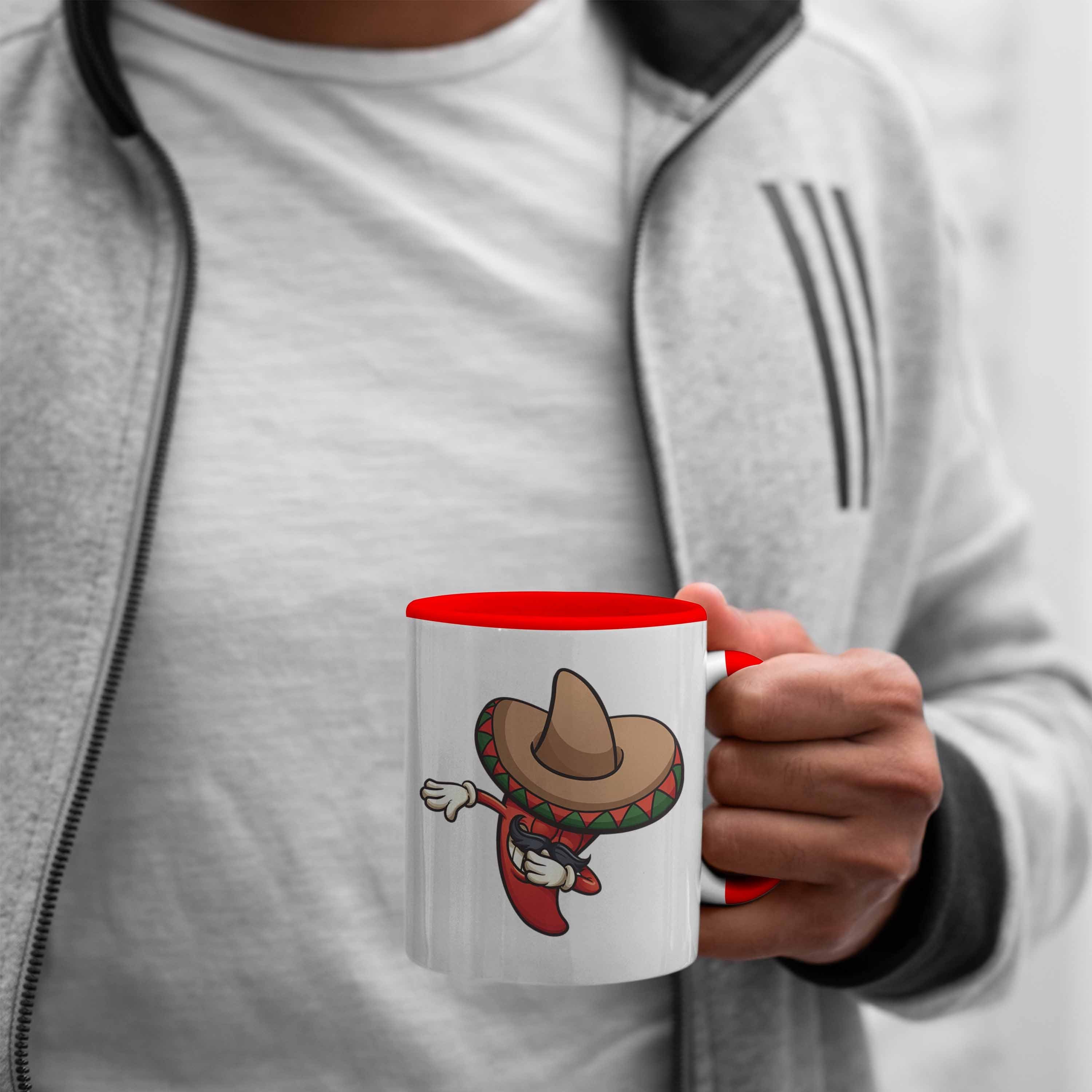 Tasse Geschenk Dab Tasse Peperoni Rot Trendation Lustig Grafik