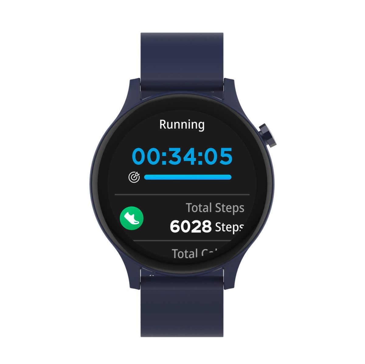Denver Denver SWC-338BU Smartwatch (3,5 cm/1,4 Zoll, Proprietäres Betriebssystem), Fitness Uhr, Fitness Tracker, Gesundheitsfunktionen