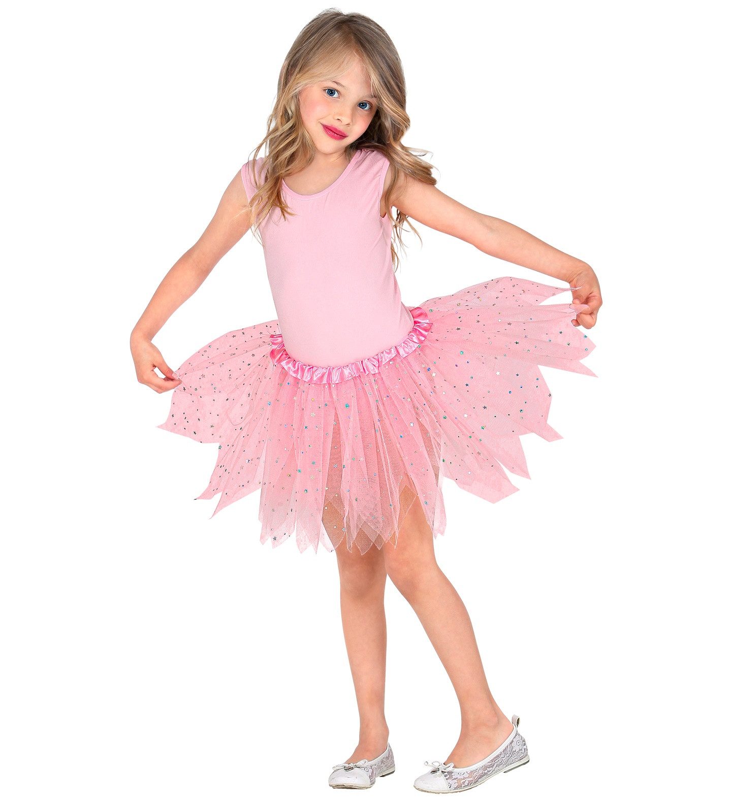 Widmann S.r.l. Kostüm Glitzer Tütü Petticoat für Kinder, 30cm