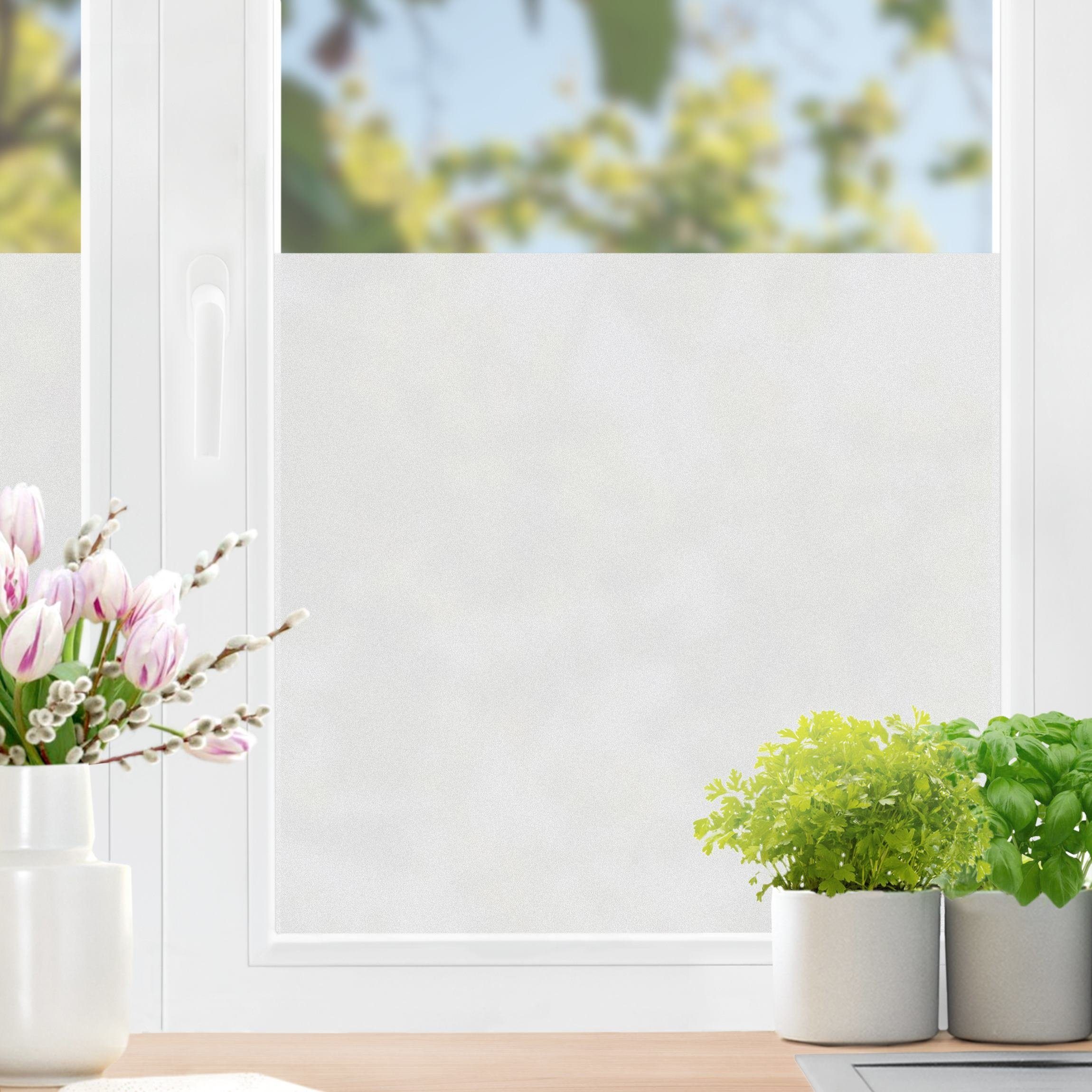 Fenster Badezimmer Milchglasfolie, Fensterdeko Wohnzimmer haftend Schlafzimmer Motiv statisch Balkontür blickdicht, Bilderdepot24, Fensterfolie Tür Innen Küche