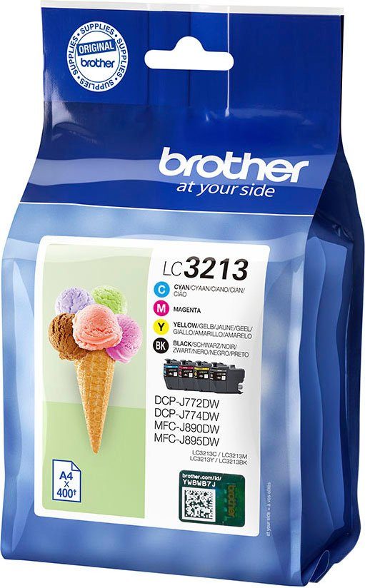 Brother LC-3213 Value Pack Tintenpatrone (Packung, 4-tlg)