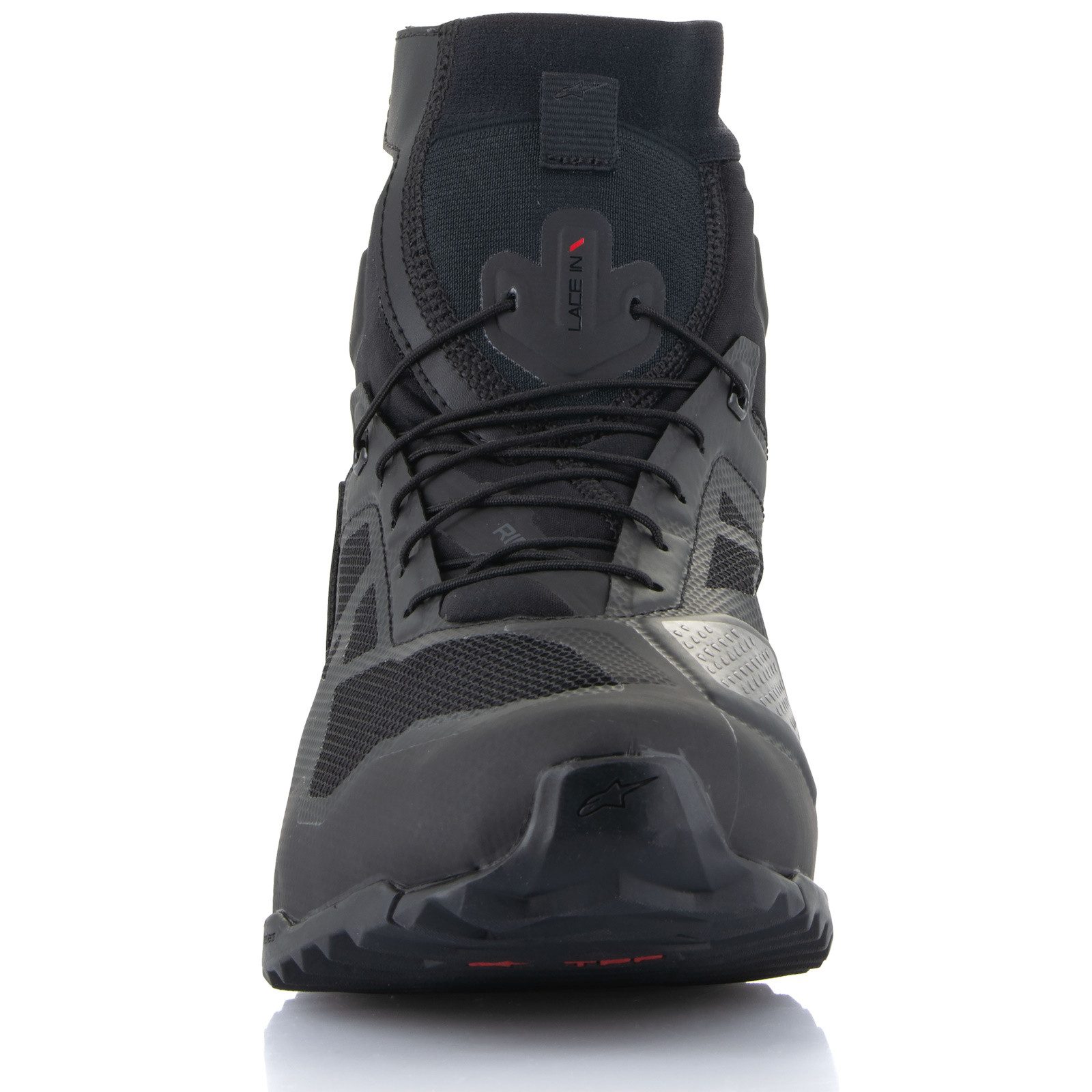 Alpinestars Alpinestars CR-1 Motorradschuhe schwarz / dunkelgrau Motorradstiefel (Packung, Antistatische und Öl- und Benzinfeste Sohle) motorradschuhe für herren
