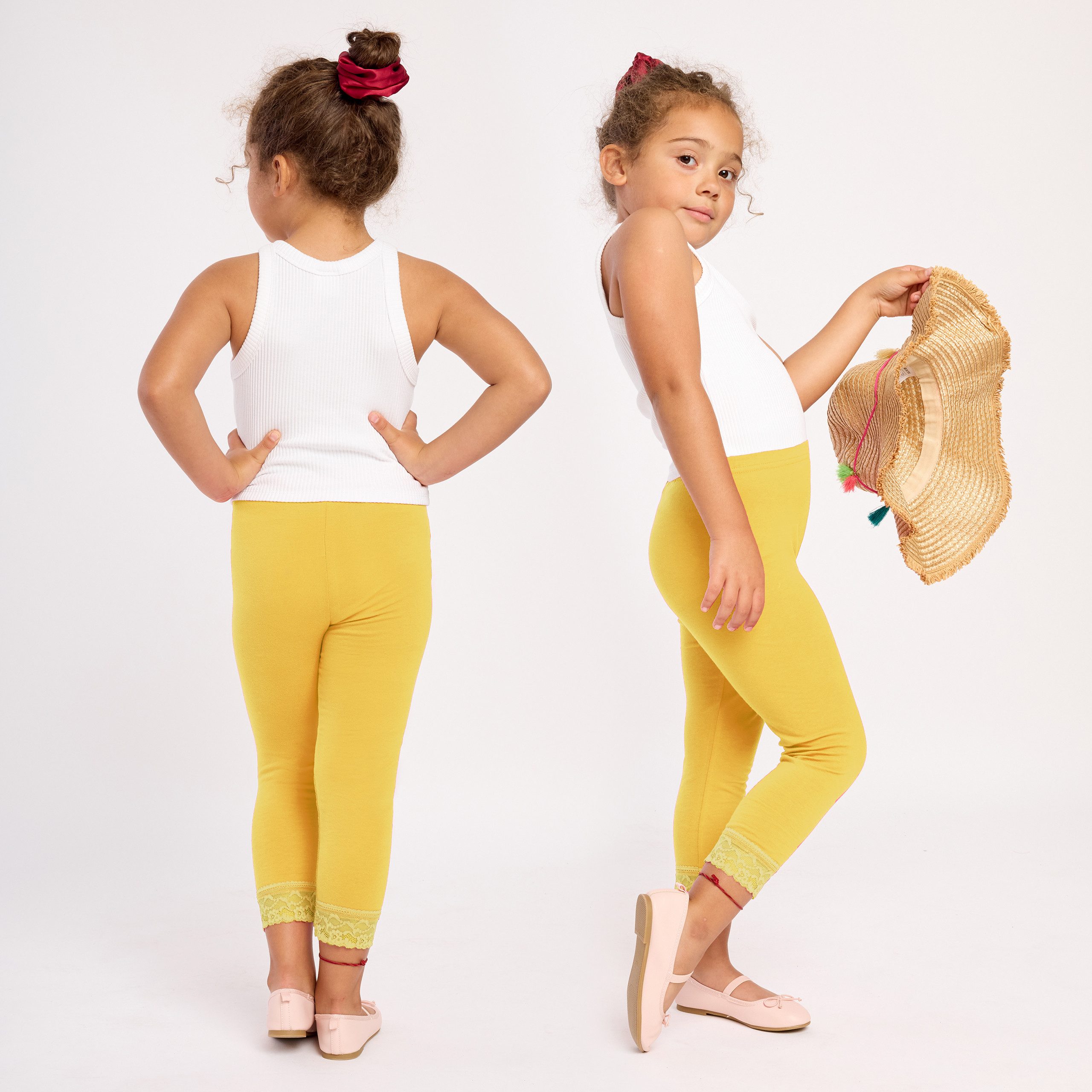 Merry Style Leggings Mädchen 3/4 Capri Hose MS10-293 (1-tlg) aus Viskose