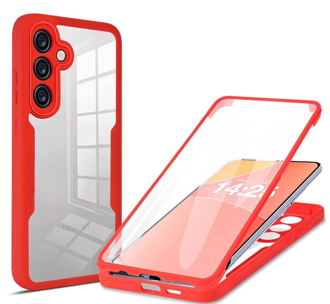 Tec-Expert Handyhülle 360 Grad Hülle für Samsung Galaxy A36 5G 6.64 Zoll, 6.64, Rundum Schutz Cover Case Hülle robust